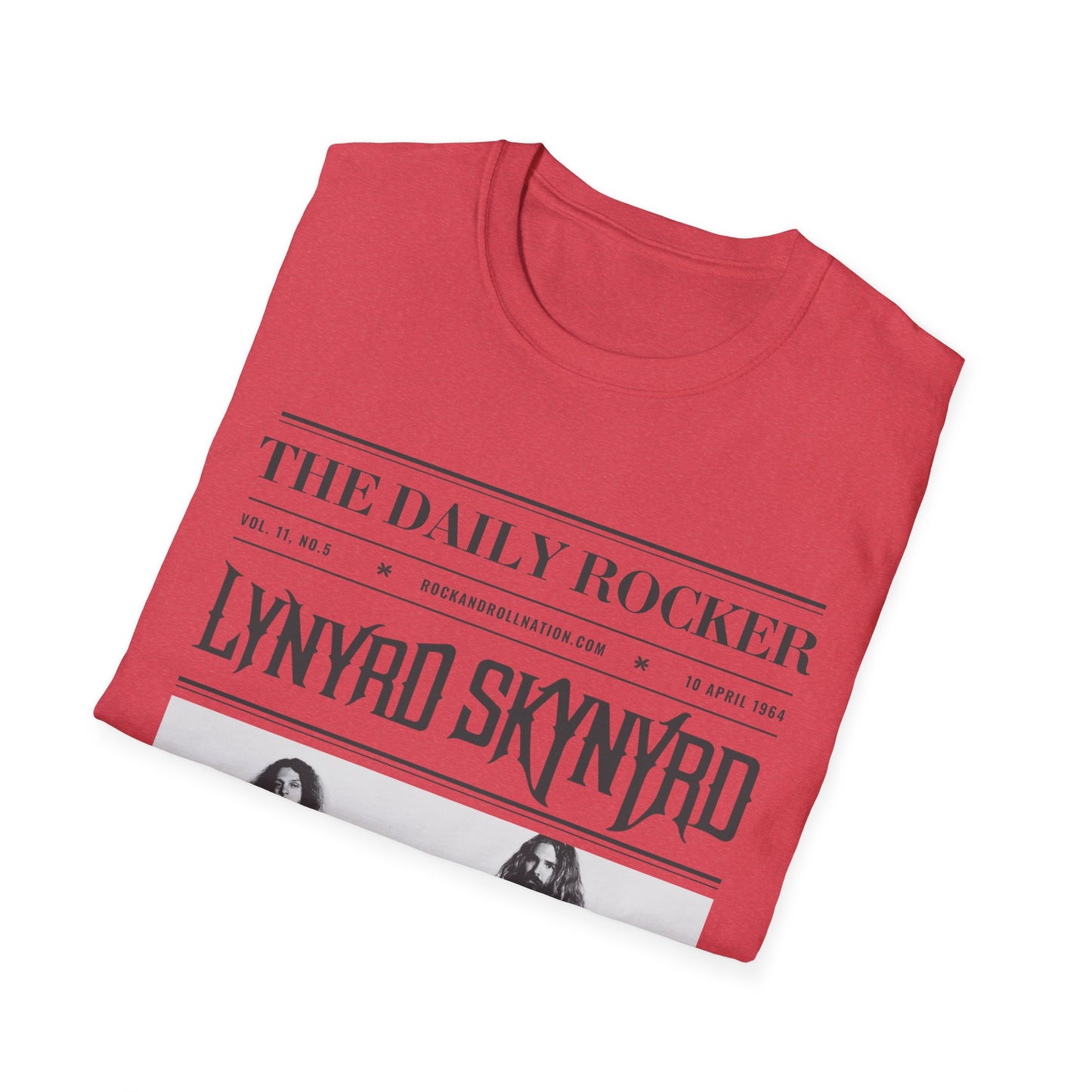 Lynyrd Skynyrd Vintage Band T-Shirt — 'The Daily Rocker' Newspaper Poster