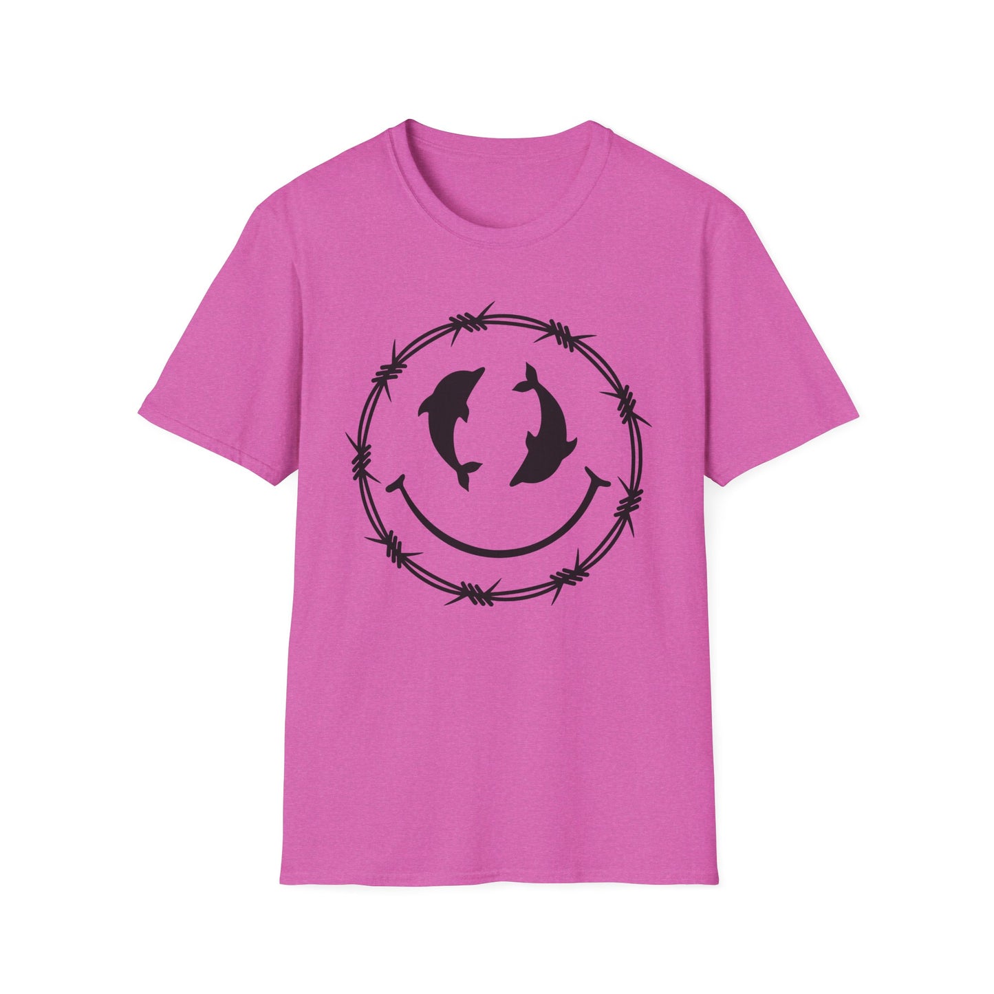 Dolphin Smile Barbed Wire Graphic Tee