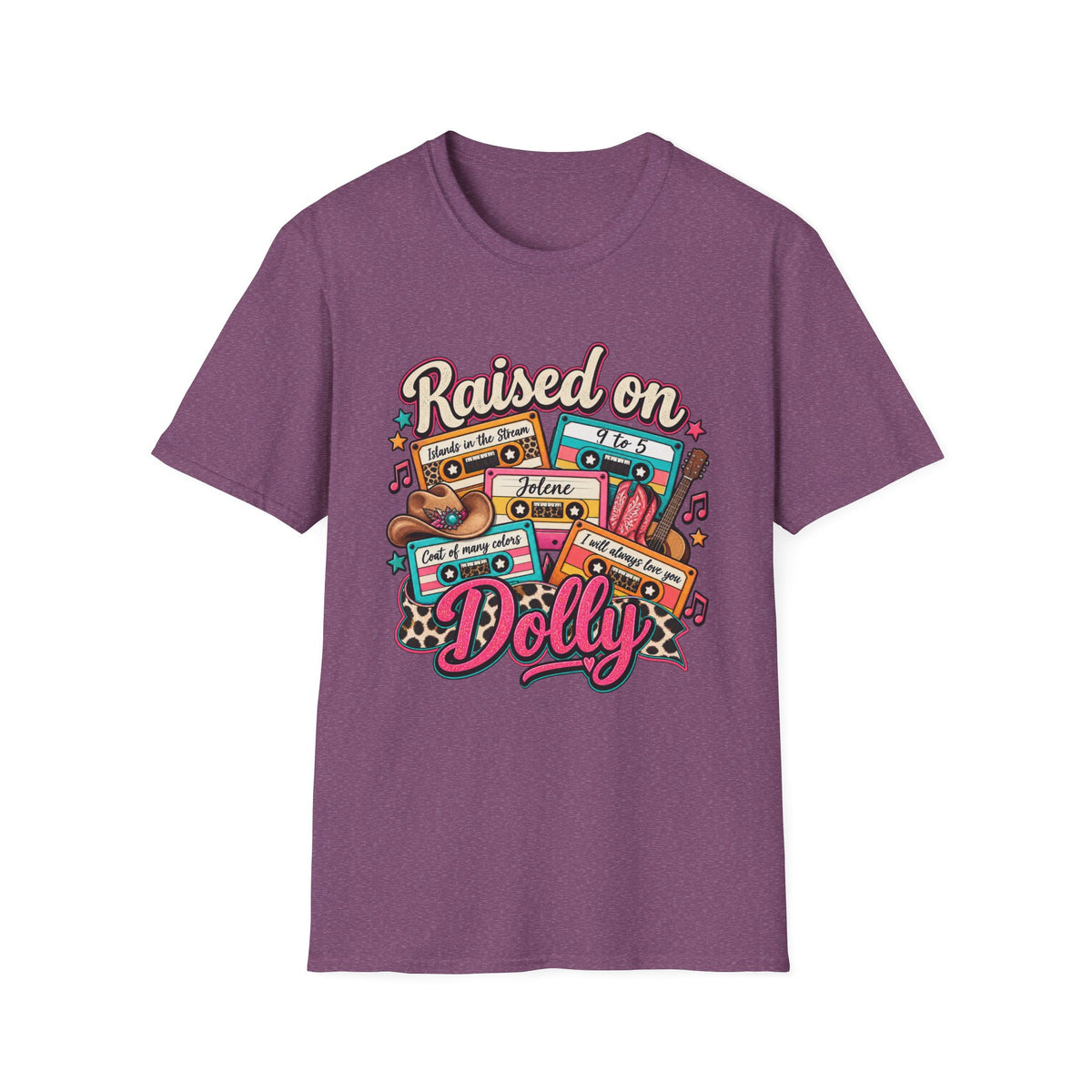 Raised on Dolly Vintage Cassette Country Music T-Shirt