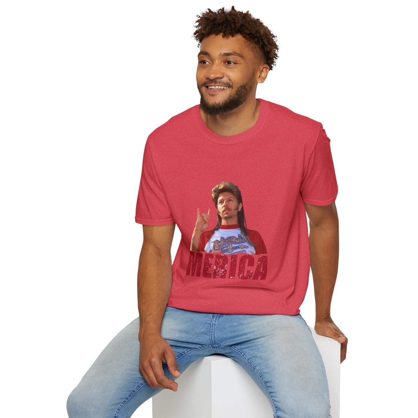 Merica Funny Mullet T-Shirt — Retro Patriotic Graphic Tee