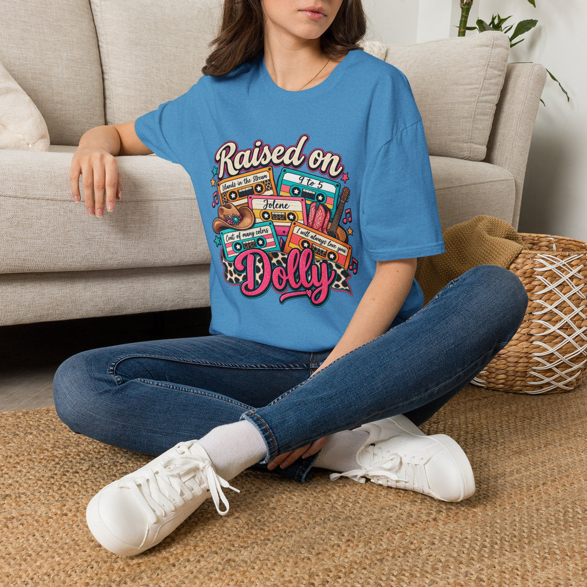 Raised on Dolly Vintage Cassette Country Music T-Shirt