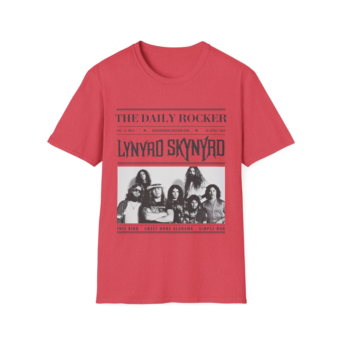 Lynyrd Skynyrd Vintage Band T-Shirt — 'The Daily Rocker' Newspaper Poster