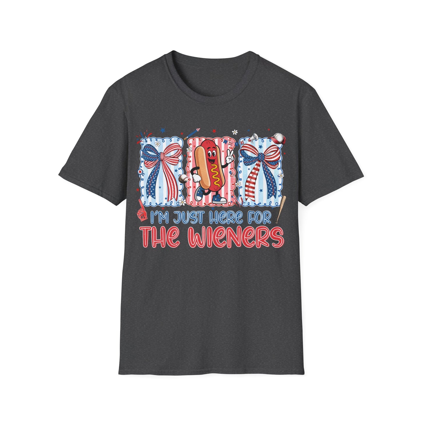 Patriotic 'I'm Just Here for the Wieners' T-Shirt
