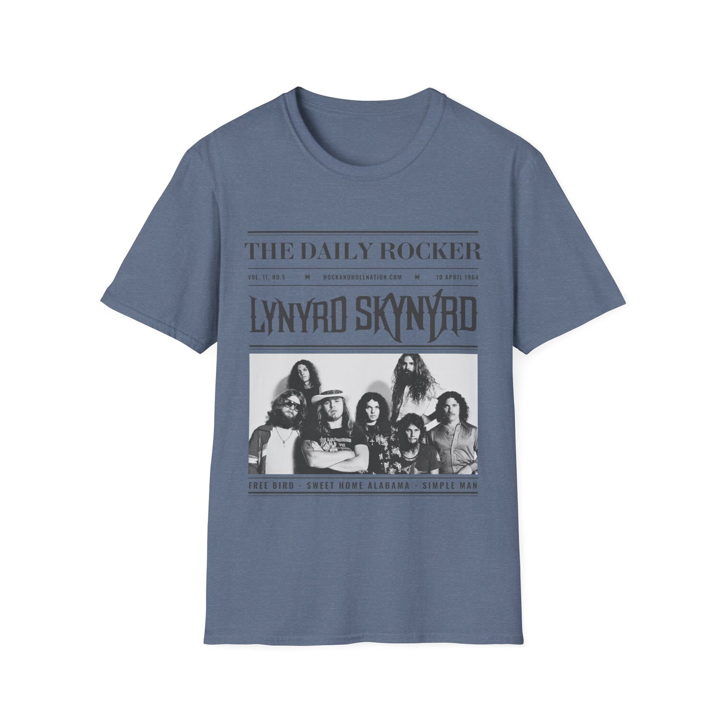 Lynyrd Skynyrd Vintage Band T-Shirt — 'The Daily Rocker' Newspaper Poster