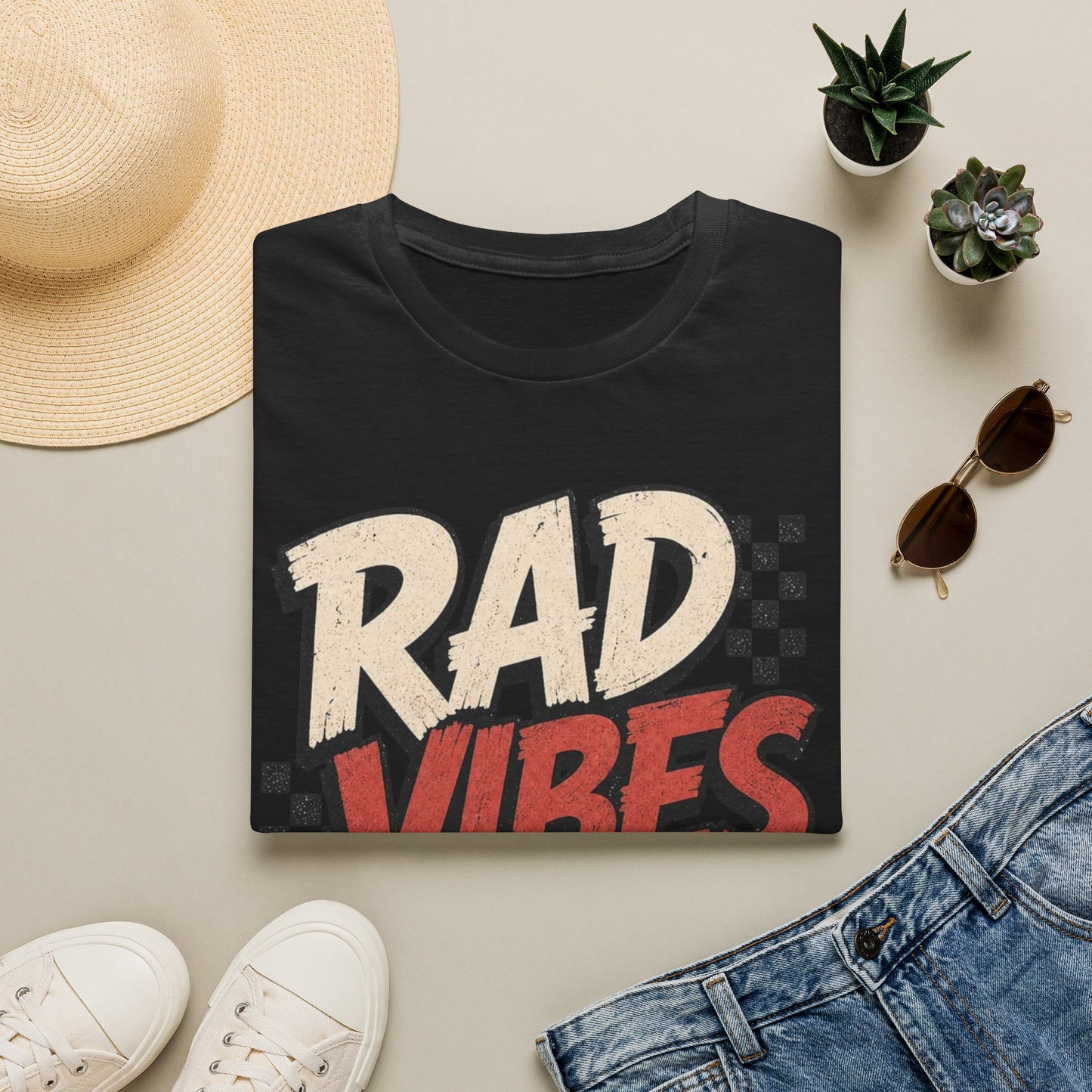 "RAD VIBES ONLY" Graphic T-Shirt