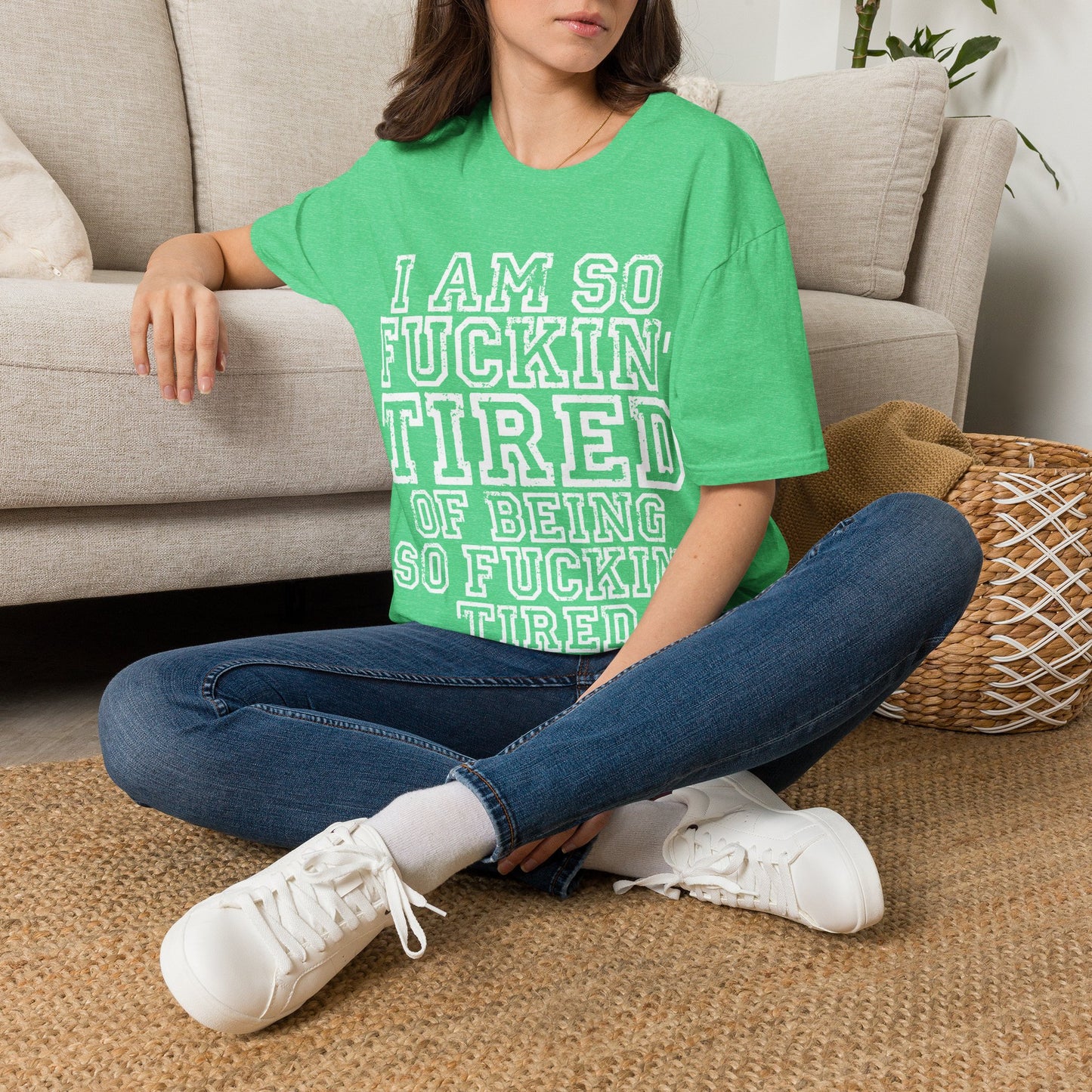 I Am So Fuckin' Tired Graphic T-Shirt — Bold Statement Tee for Sarcastic, Tired Vibes