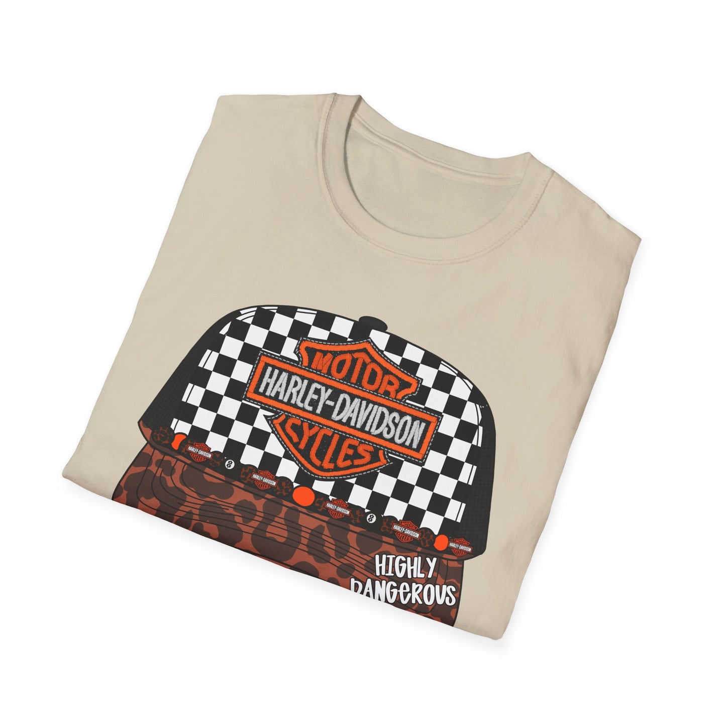 Harley-Davidson Checkered Cap Graphic T-Shirt