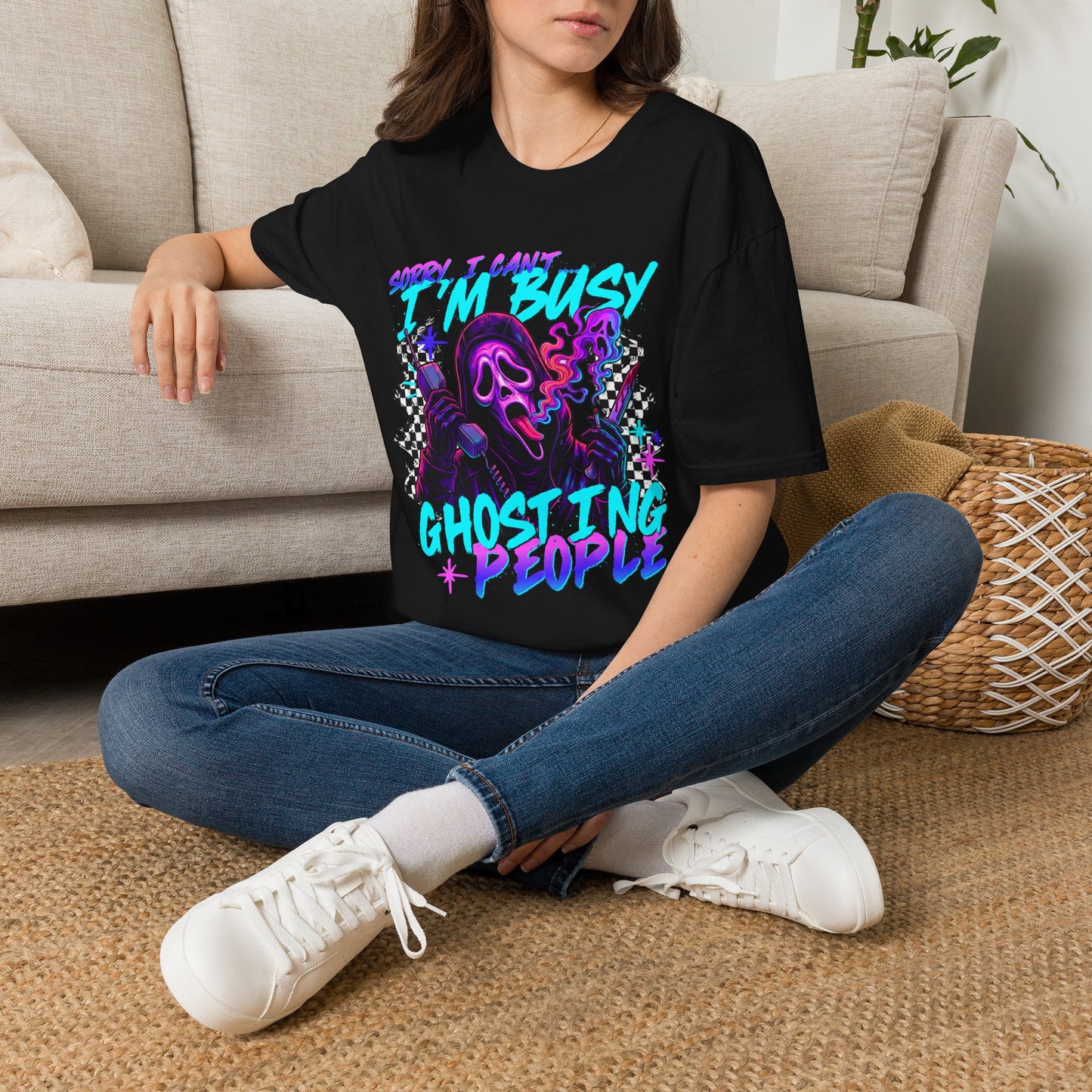 I’m Busy Ghosting People Graphic Tee