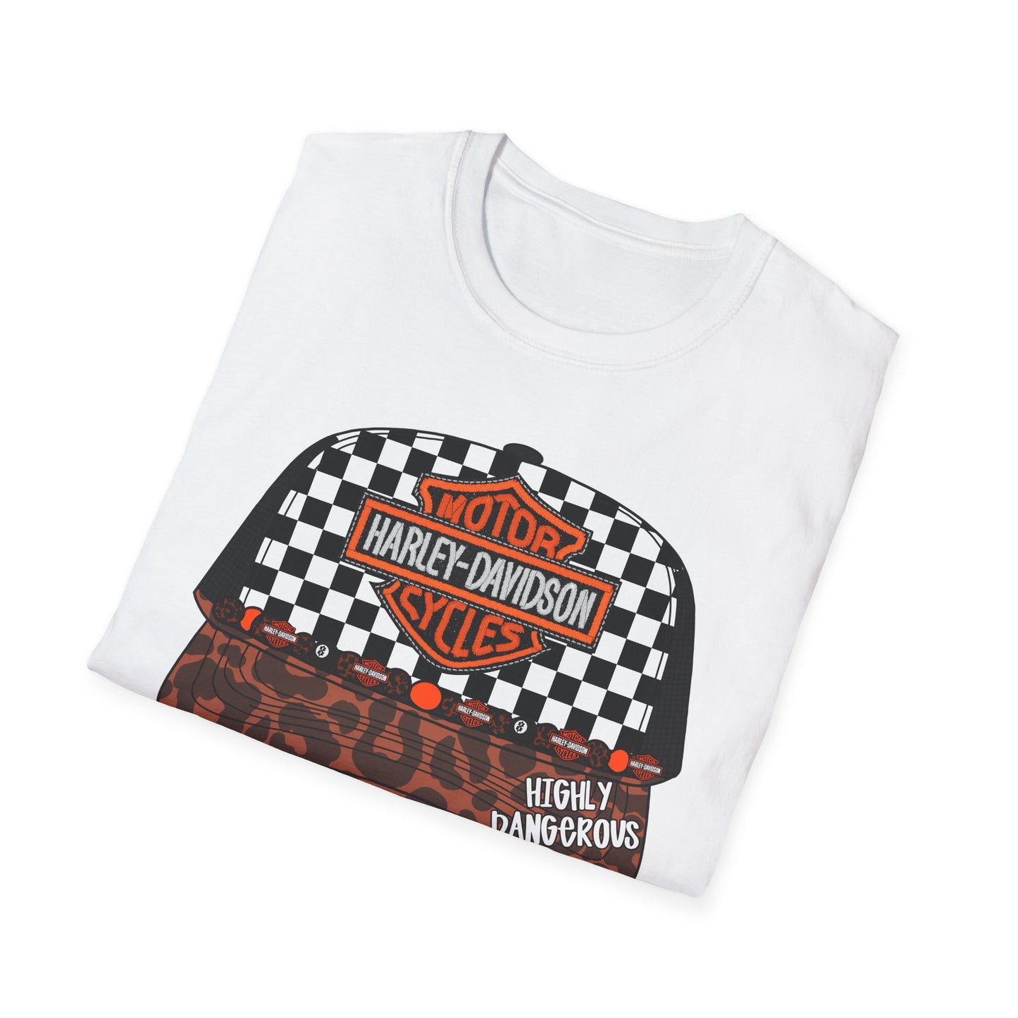 Harley-Davidson Checkered Cap Graphic T-Shirt