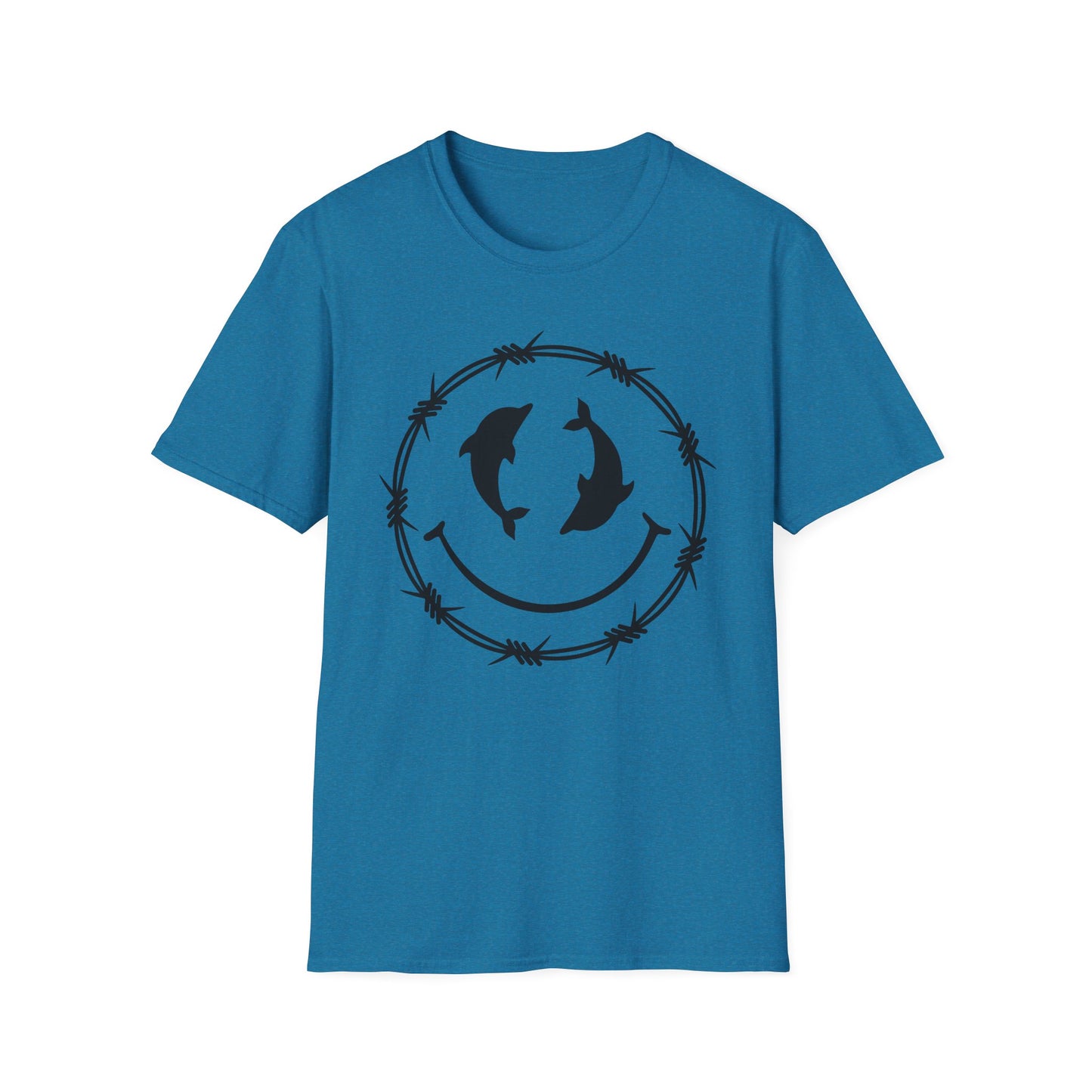 Dolphin Smile Barbed Wire Graphic Tee