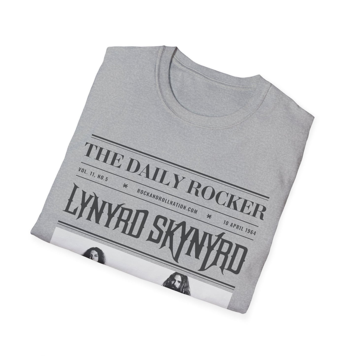 Lynyrd Skynyrd Vintage Band T-Shirt — 'The Daily Rocker' Newspaper Poster