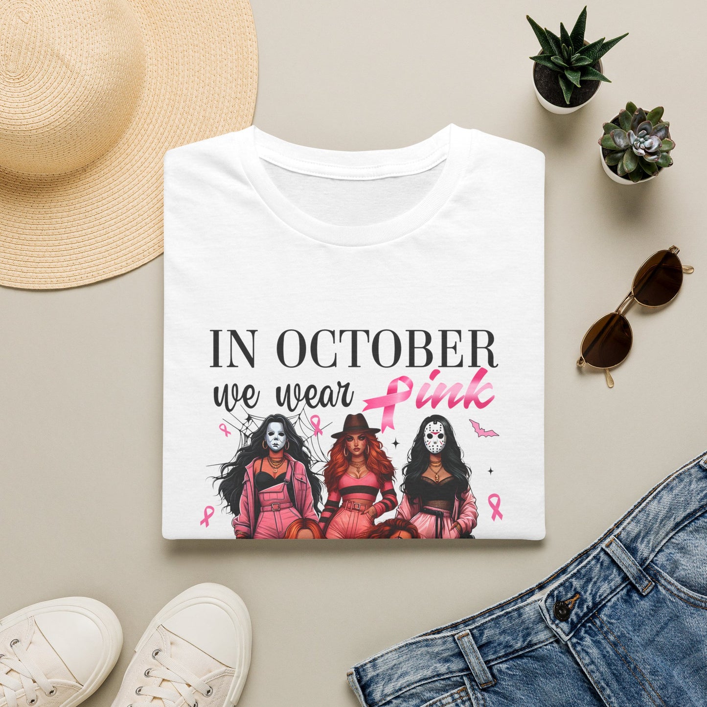 Breast Cancer Awareness "In October We Wear Pink" tee