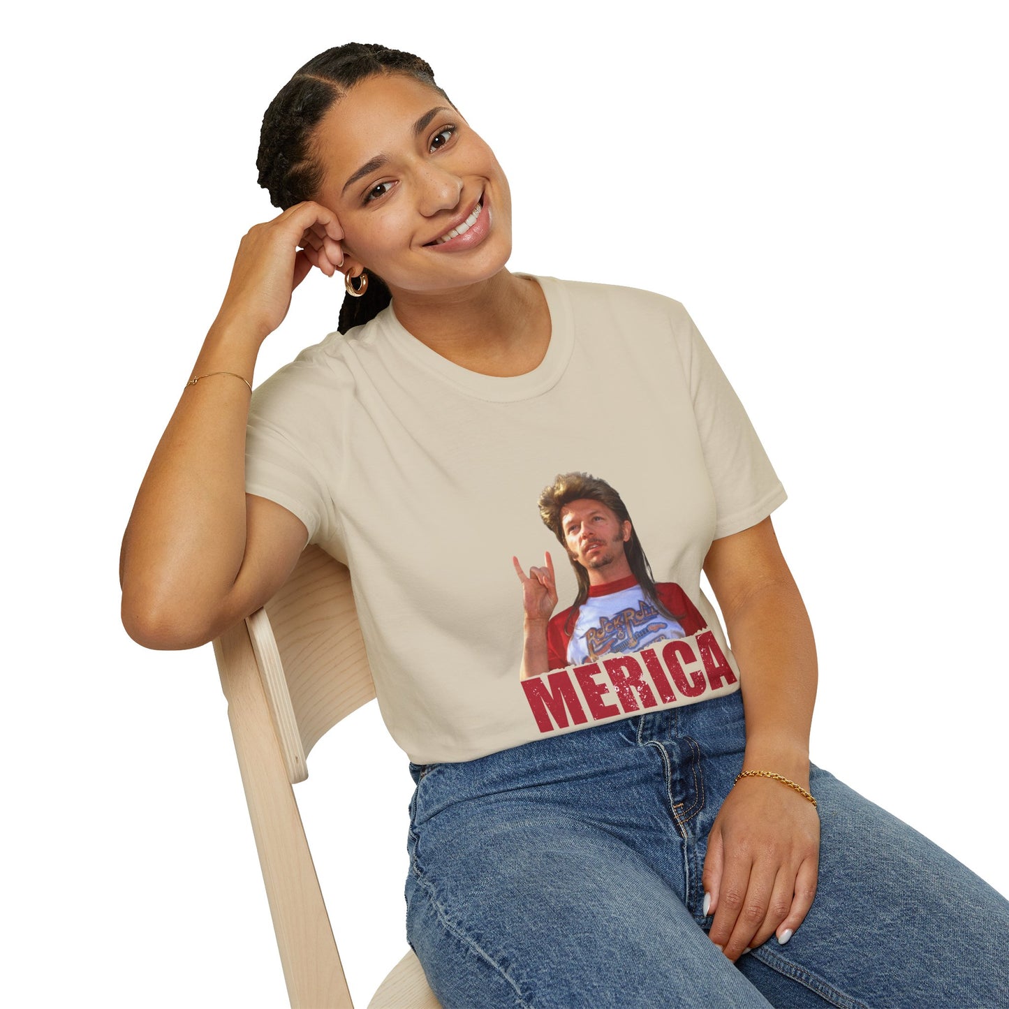 Merica Funny Mullet T-Shirt — Retro Patriotic Graphic Tee