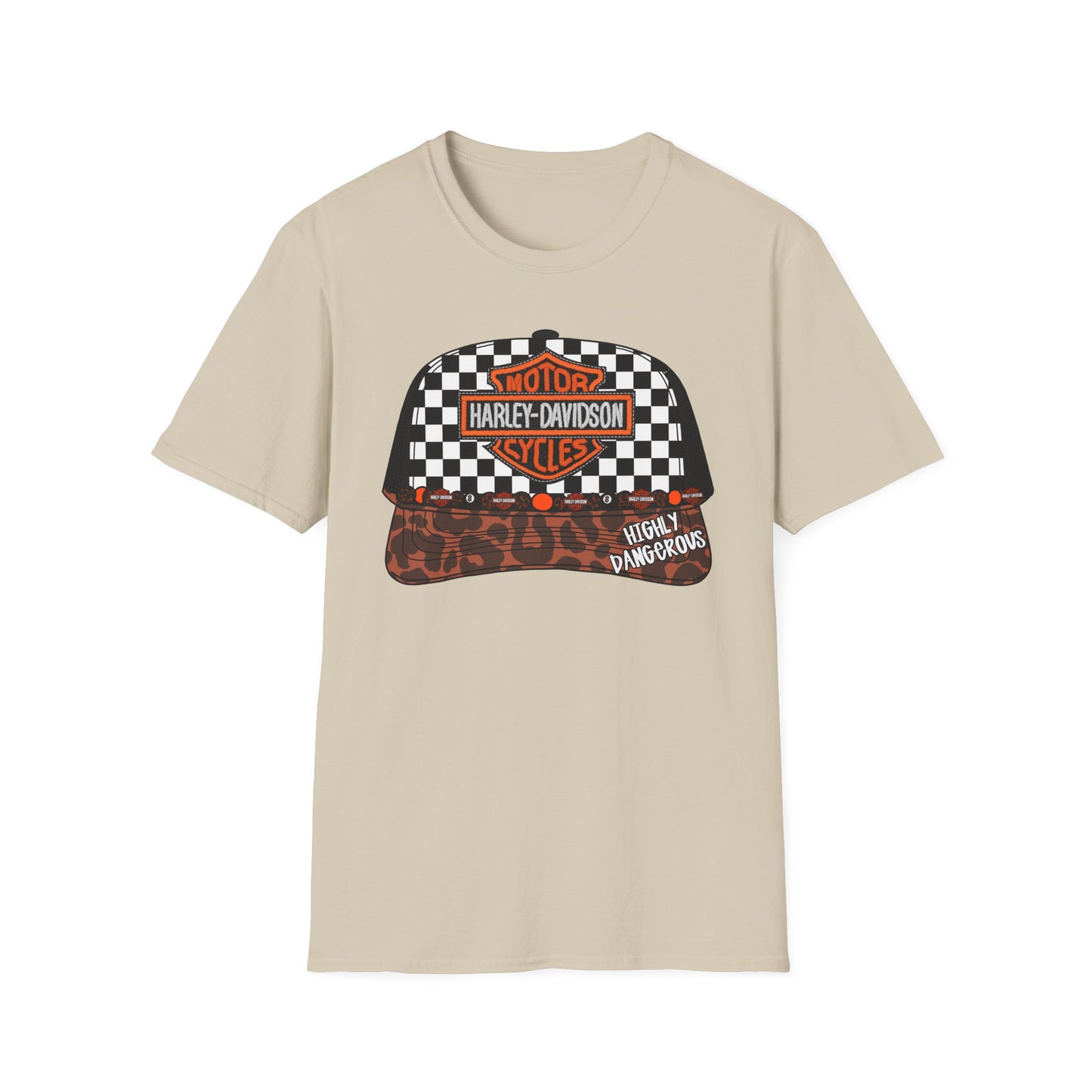 Harley-Davidson Checkered Cap Graphic T-Shirt