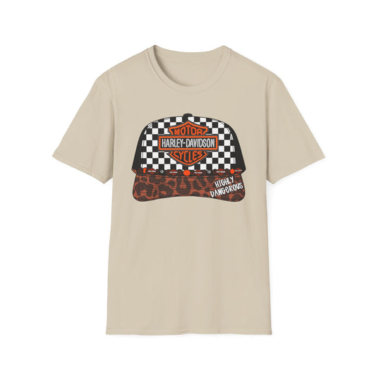 Harley-Davidson Checkered Cap Graphic T-Shirt