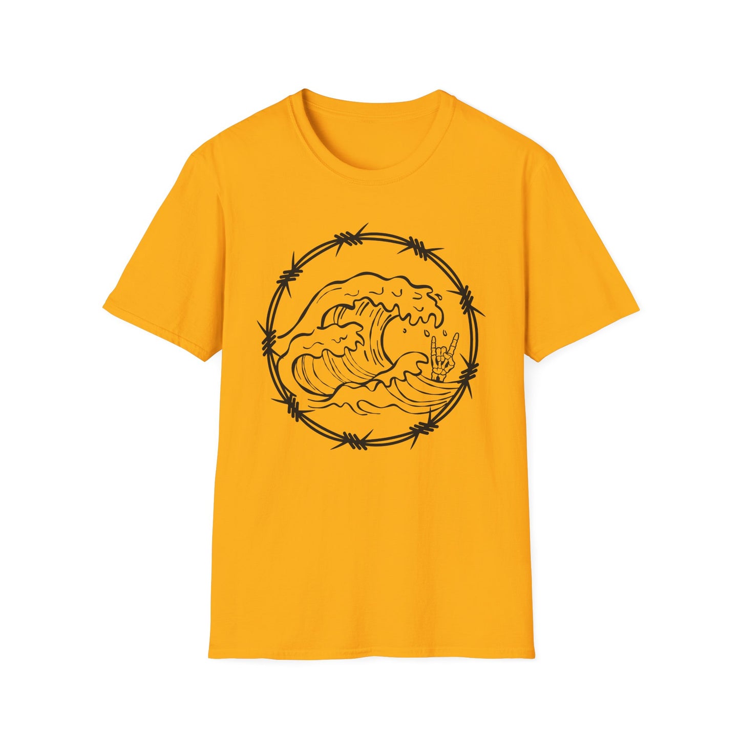 Wave & Barbed Wire Graphic Tee