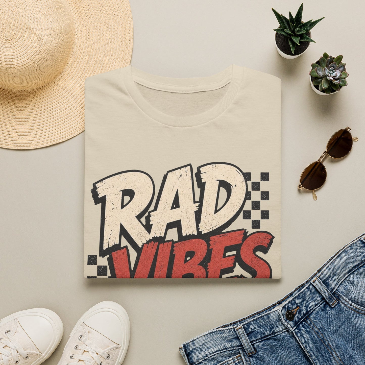 "RAD VIBES ONLY" Graphic T-Shirt