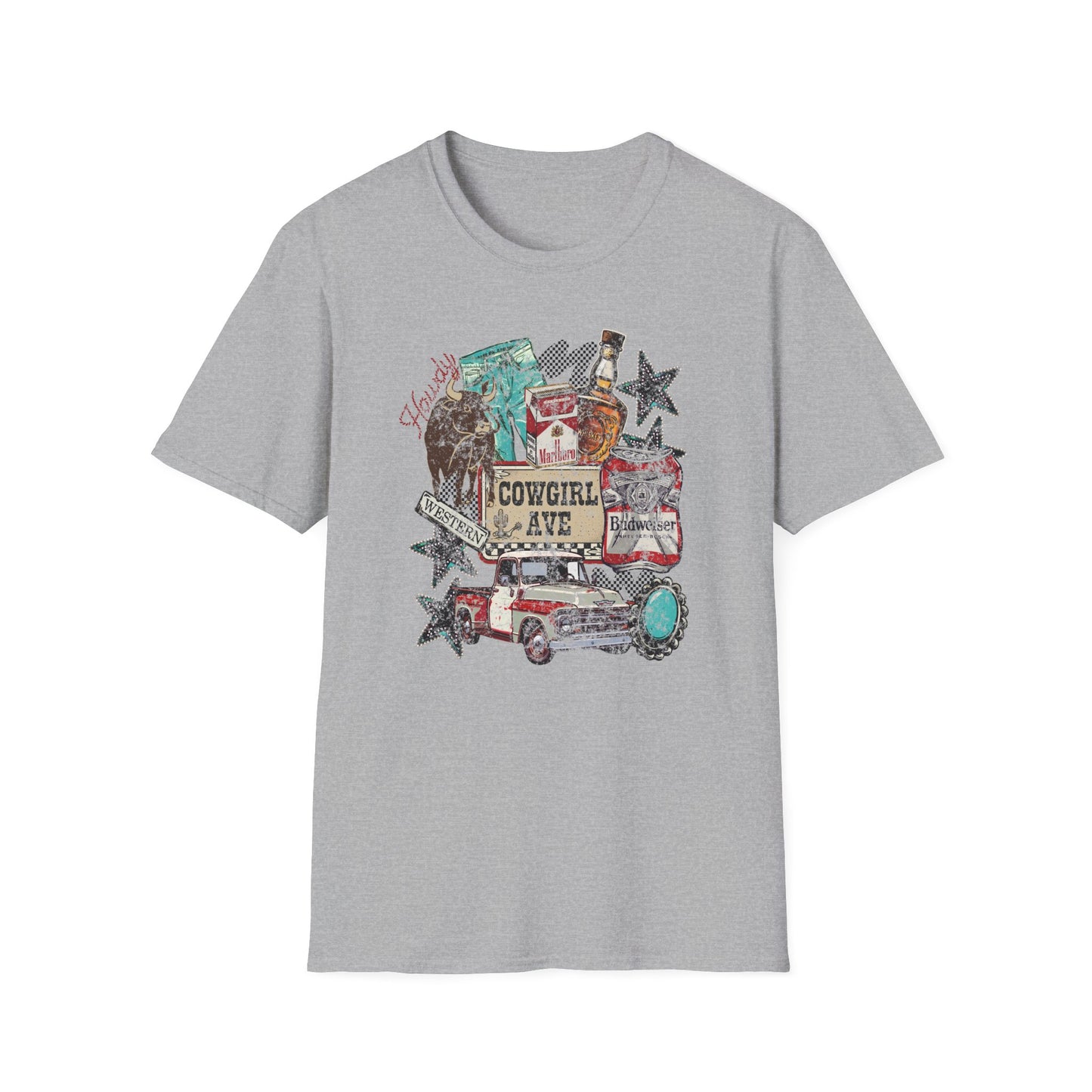 Cowgirl Vibes Graphic T-Shirt Rustic Western Vintage Tee