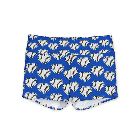 Baseball Heart Yoga Shorts