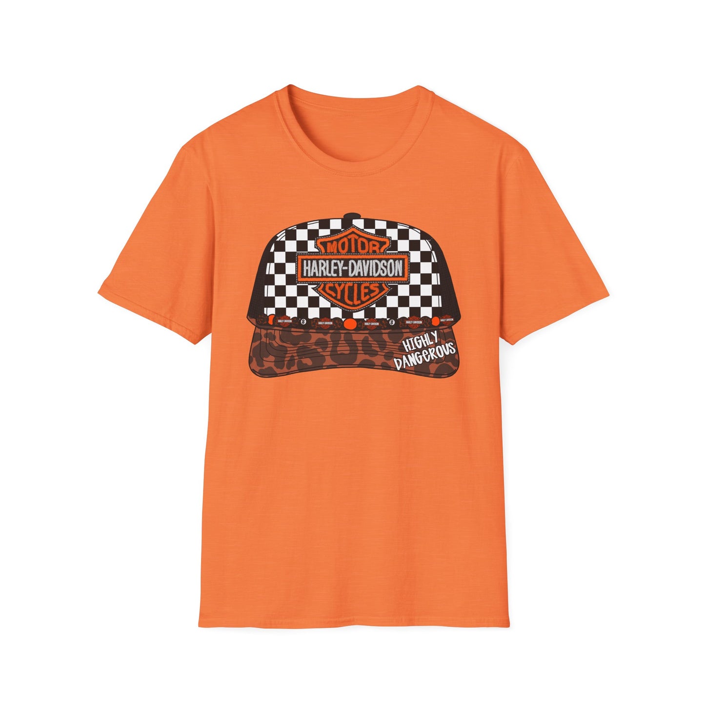 Harley-Davidson Checkered Cap Graphic T-Shirt