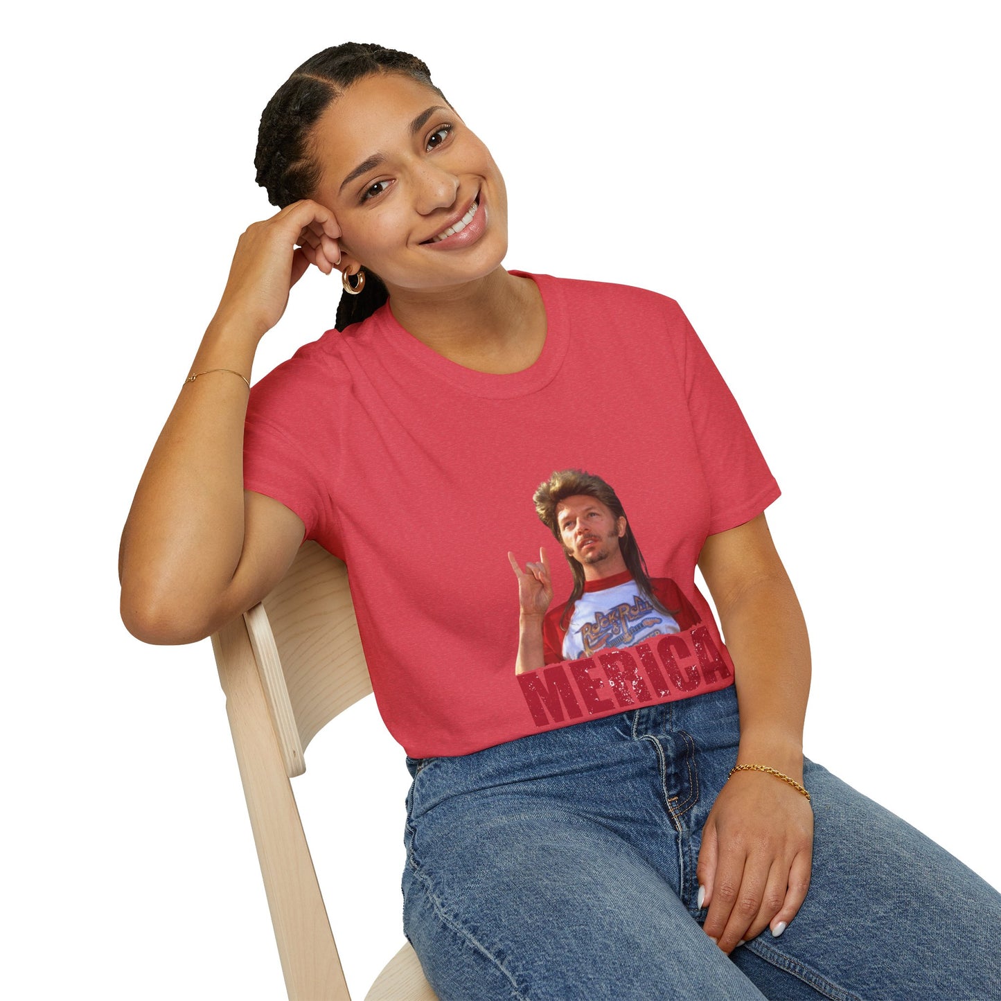 Merica Funny Mullet T-Shirt — Retro Patriotic Graphic Tee