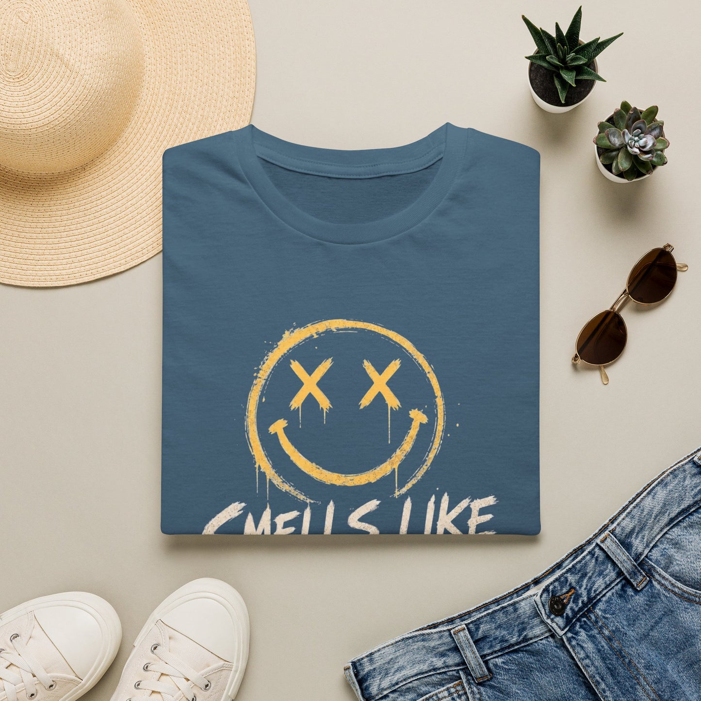 Smells Like Gen X Smiley Tee