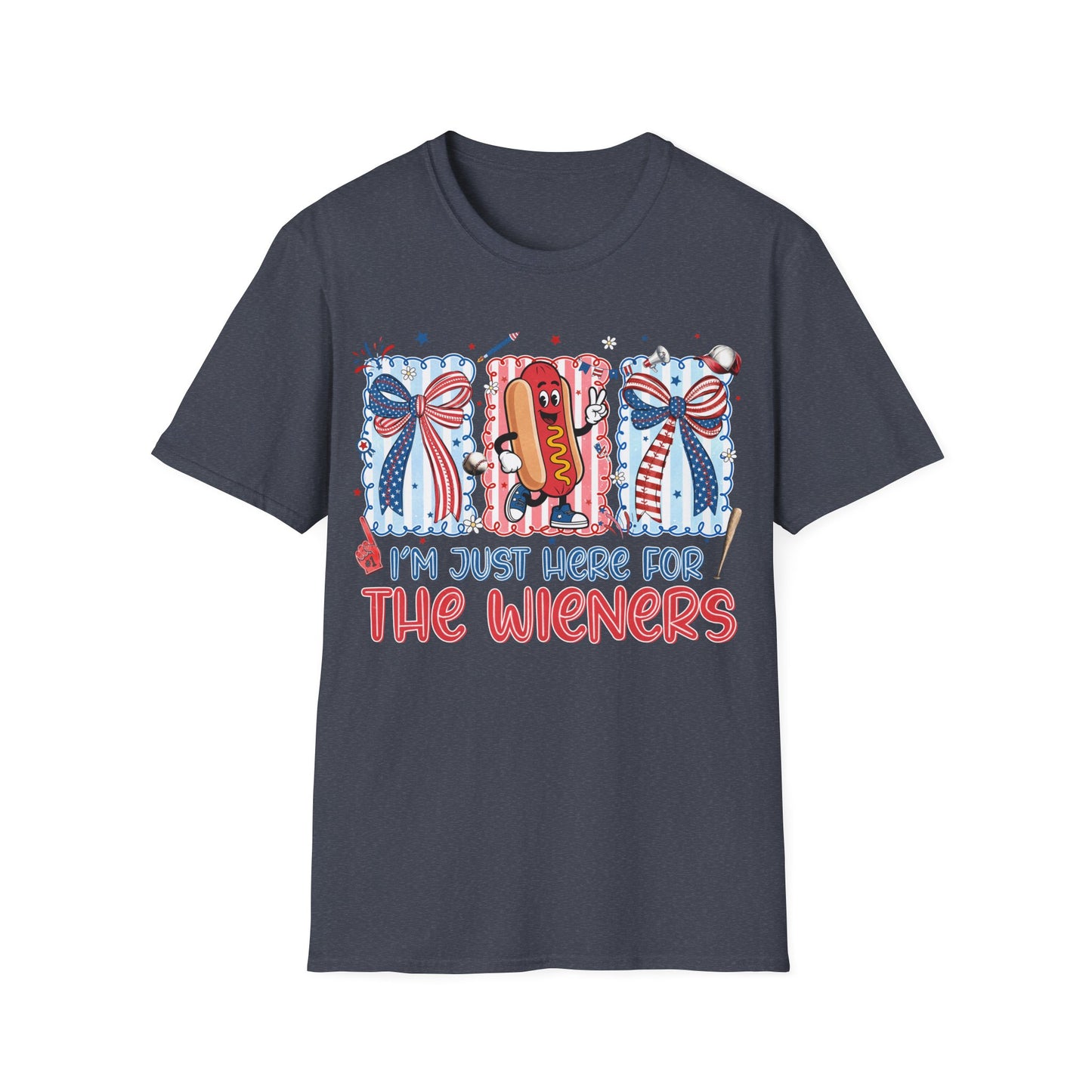 Patriotic 'I'm Just Here for the Wieners' T-Shirt