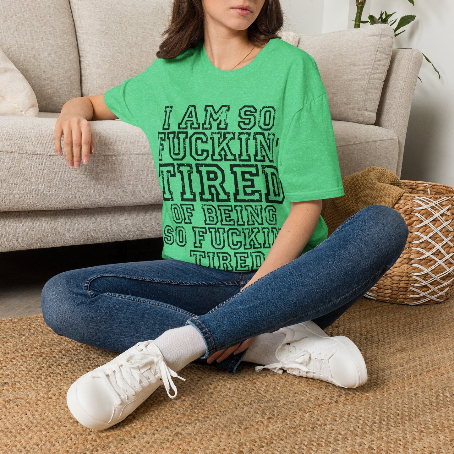 I Am So Fucking Tired Tee — Bold Graphic Statement Shirt