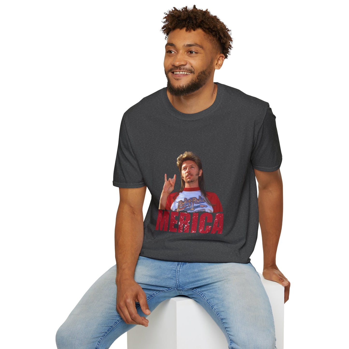 Merica Funny Mullet T-Shirt — Retro Patriotic Graphic Tee