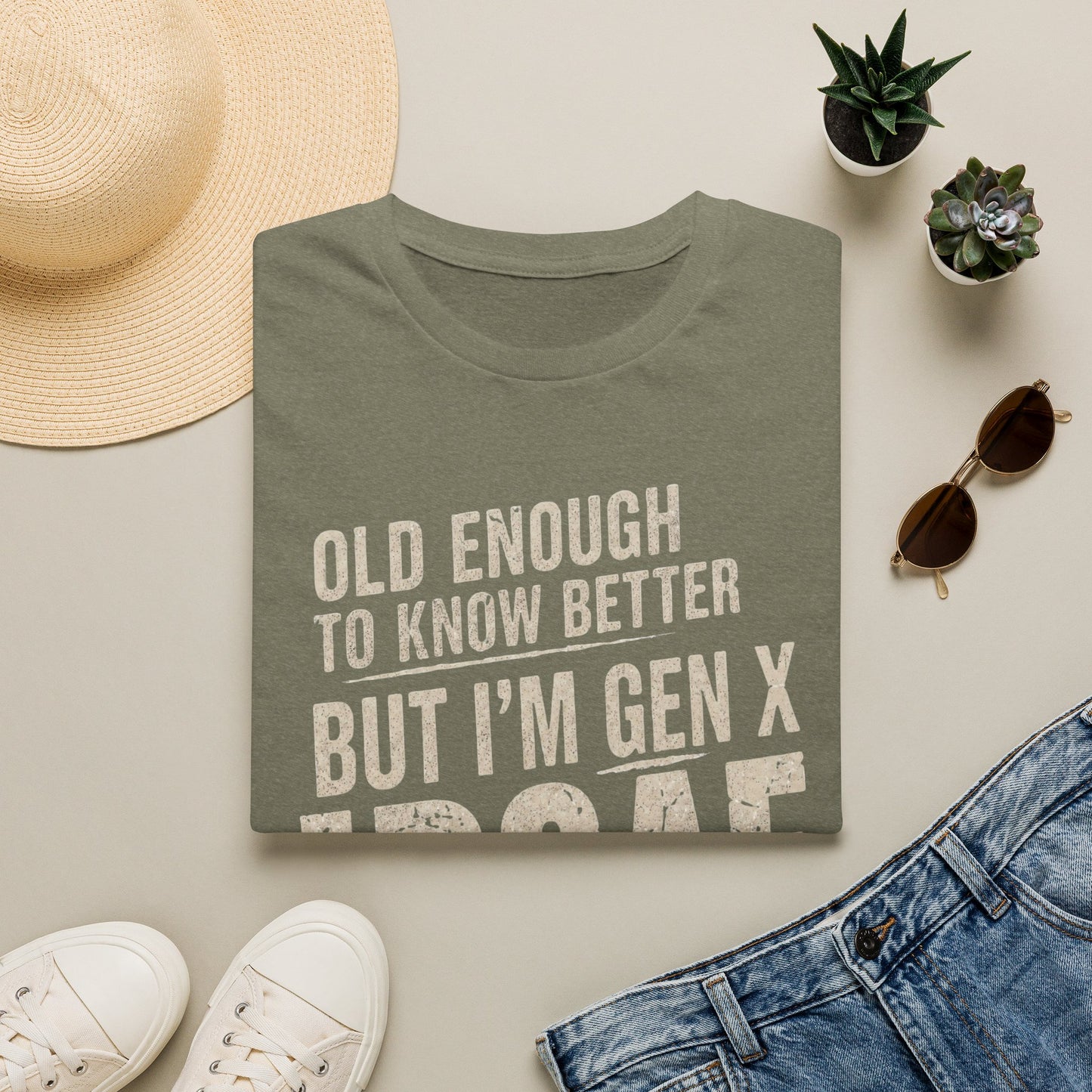 Gen X IDGAF  "Old Enough to Know Better" Tee