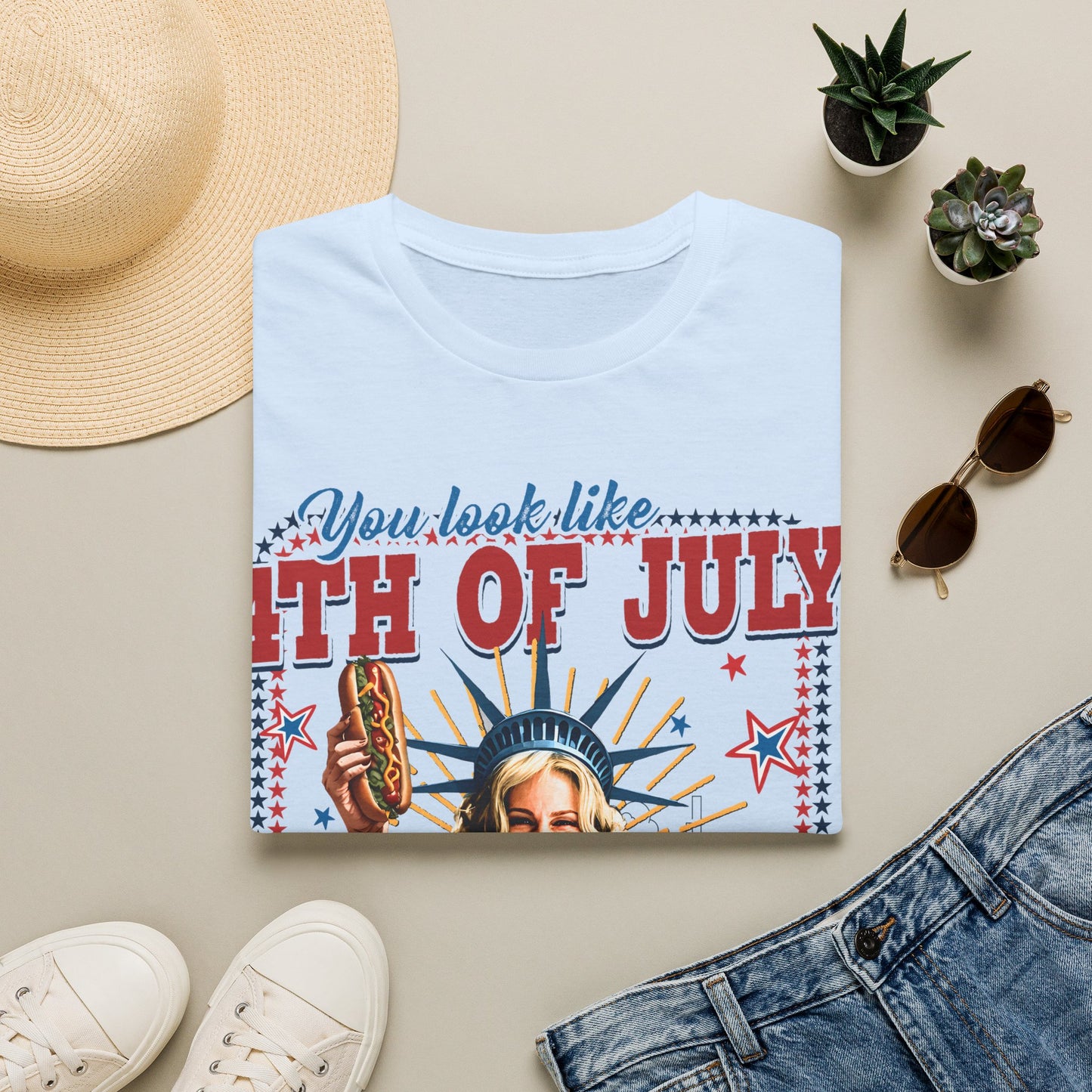 4th of July Hot Dog T-Shirt