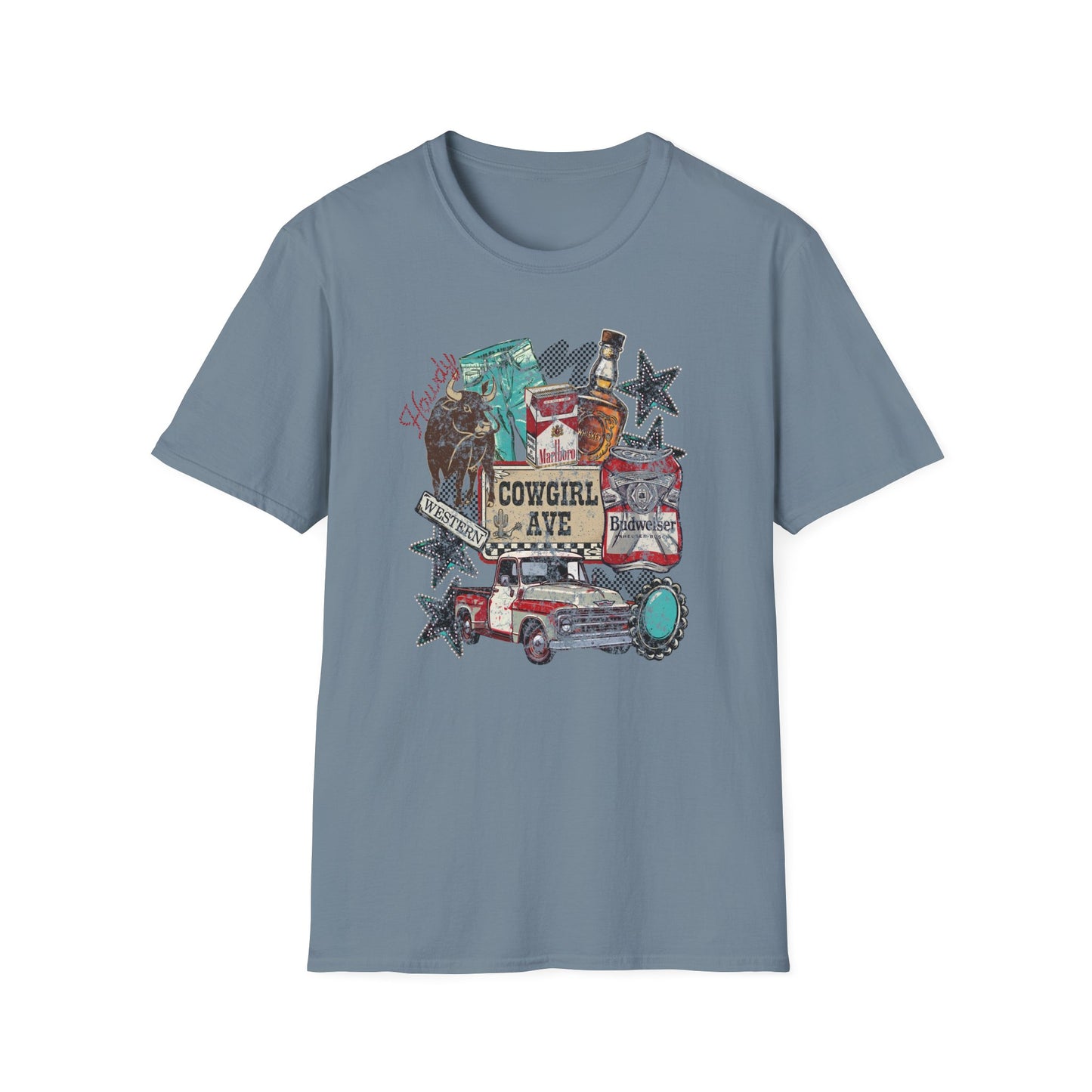 Cowgirl Vibes Graphic T-Shirt Rustic Western Vintage Tee