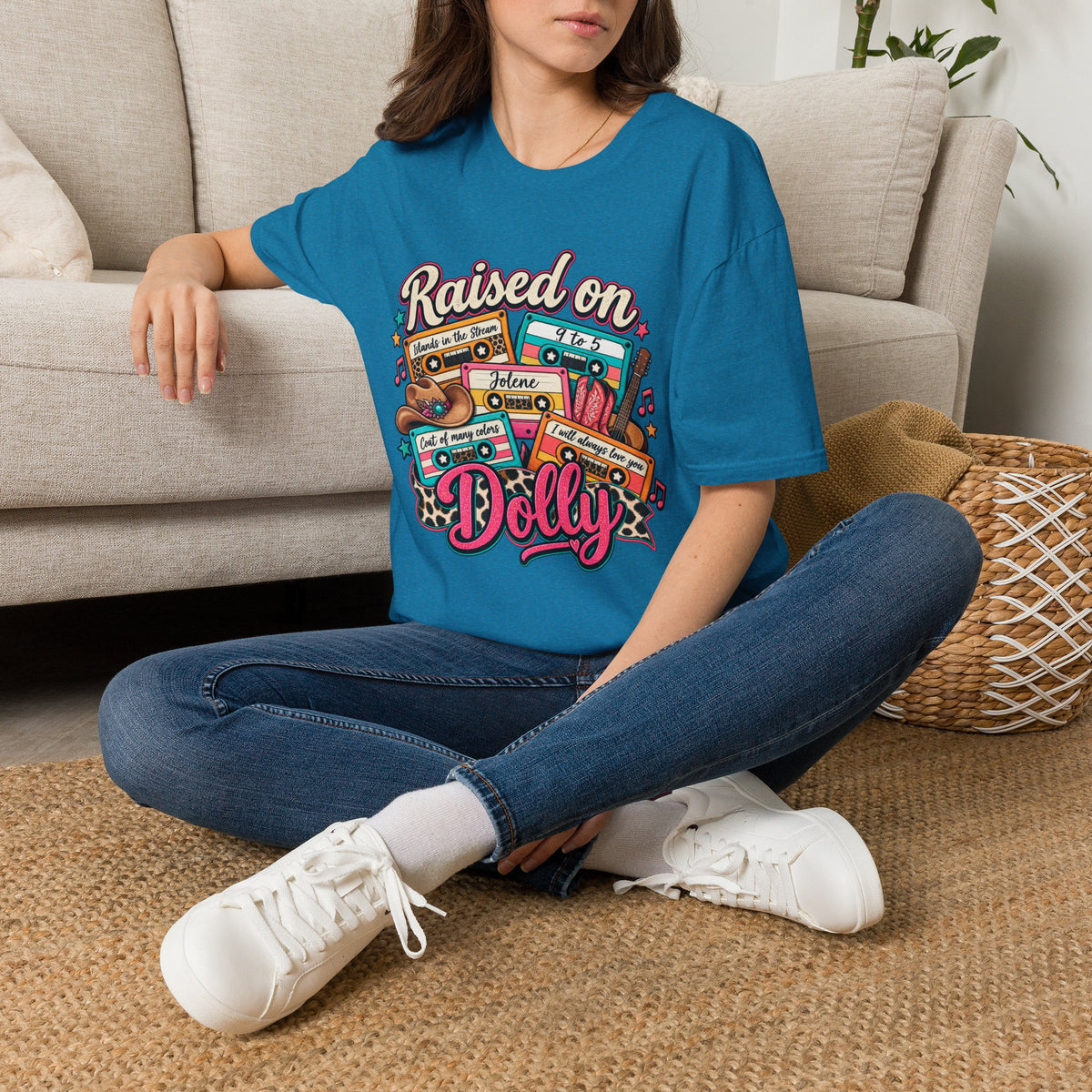 Raised on Dolly Vintage Cassette Country Music T-Shirt