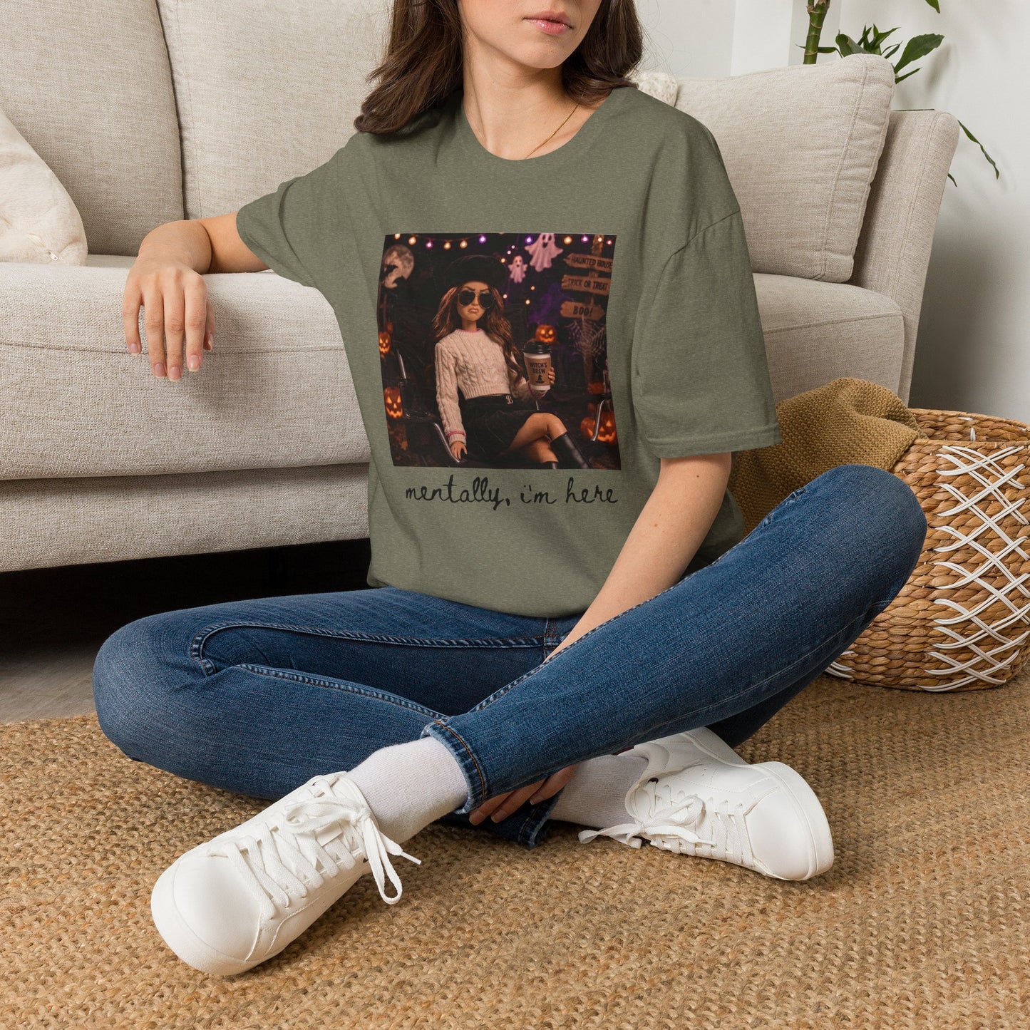 'Mentally, I’m Here' Halloween tee