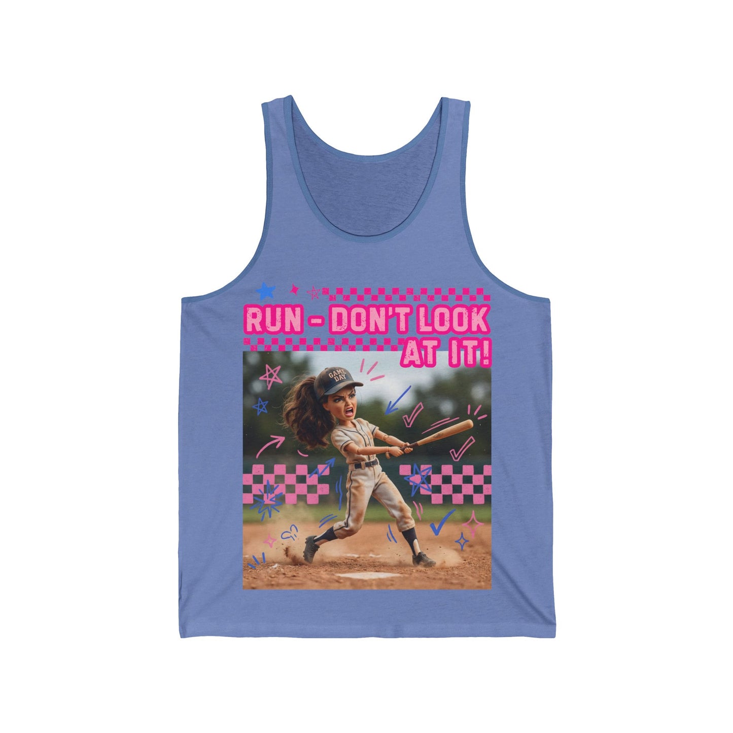 Softball Tank Top “Run Don’t Look at It!”