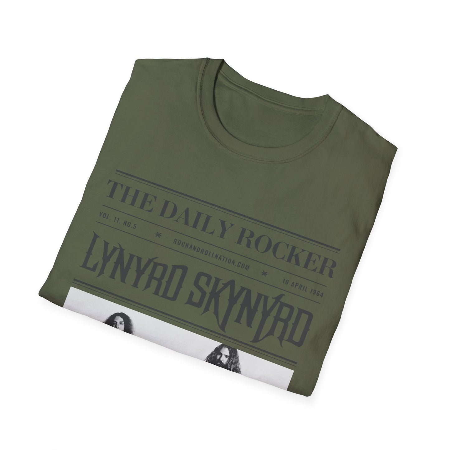 Lynyrd Skynyrd Vintage Band T-Shirt — 'The Daily Rocker' Newspaper Poster