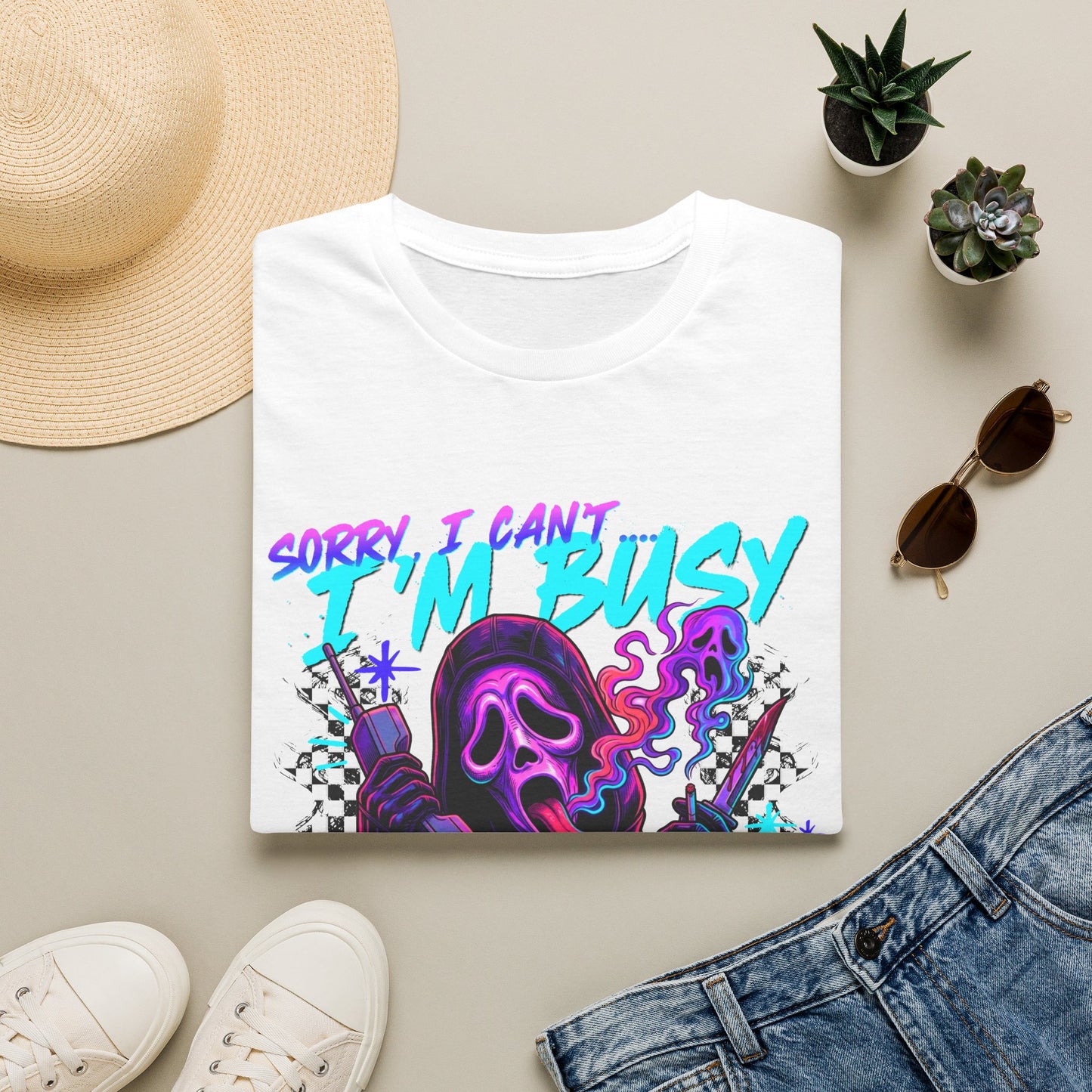 I’m Busy Ghosting People Graphic Tee