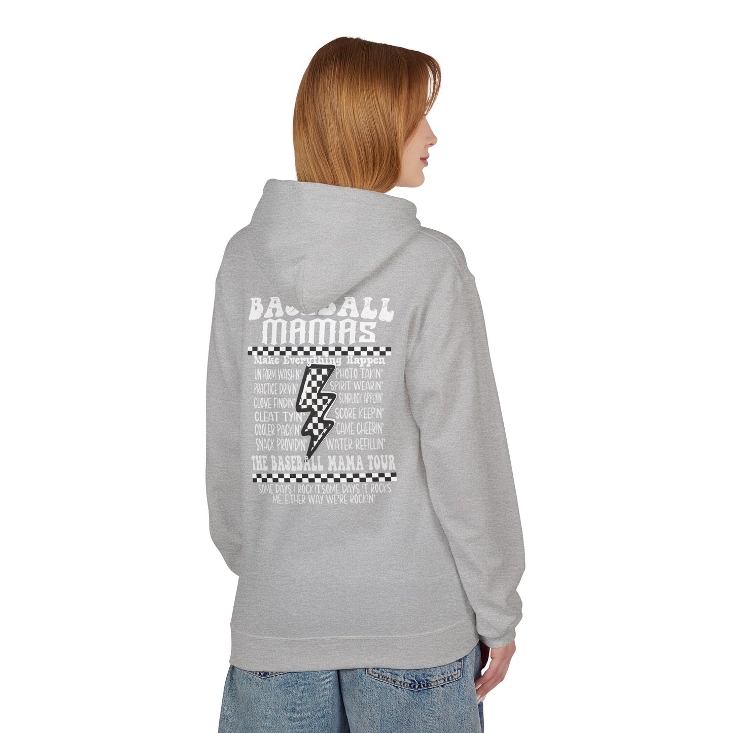 Baseball Mamas Hoodie — Vintage Tour Tee Style Hooded Sweatshirt