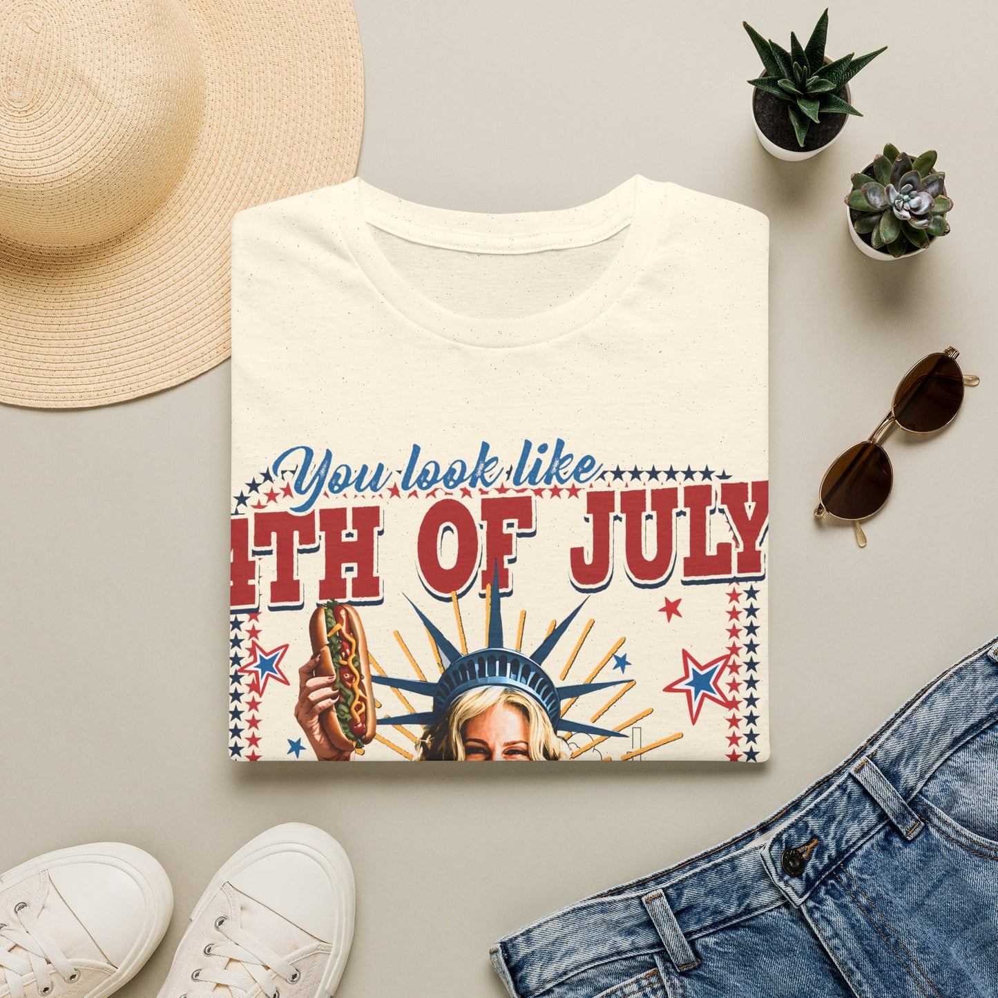 4th of July Hot Dog T-Shirt
