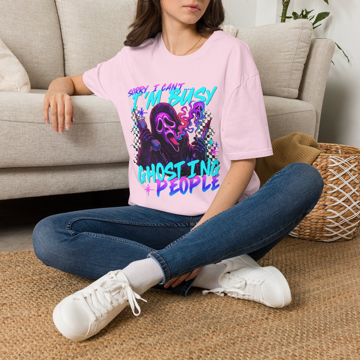 I’m Busy Ghosting People Graphic Tee