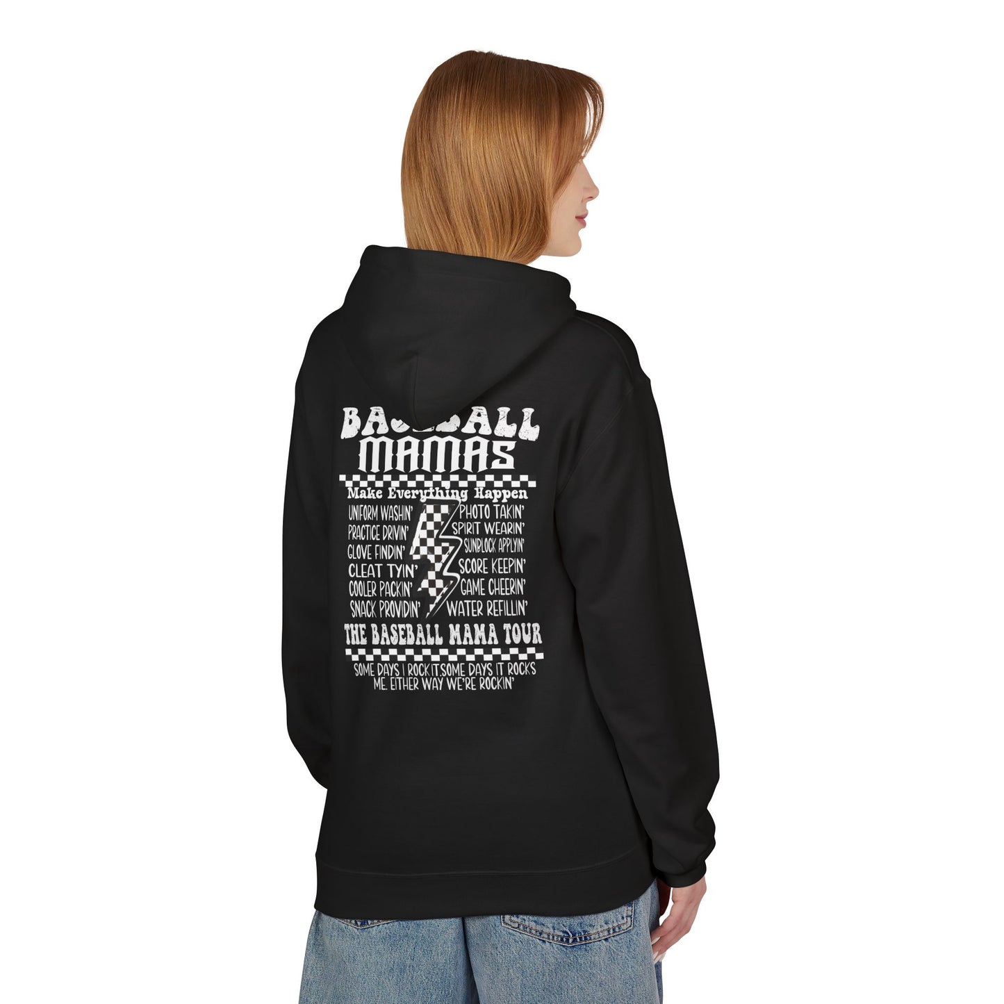 Baseball Mamas Hoodie — Vintage Tour Tee Style Hooded Sweatshirt