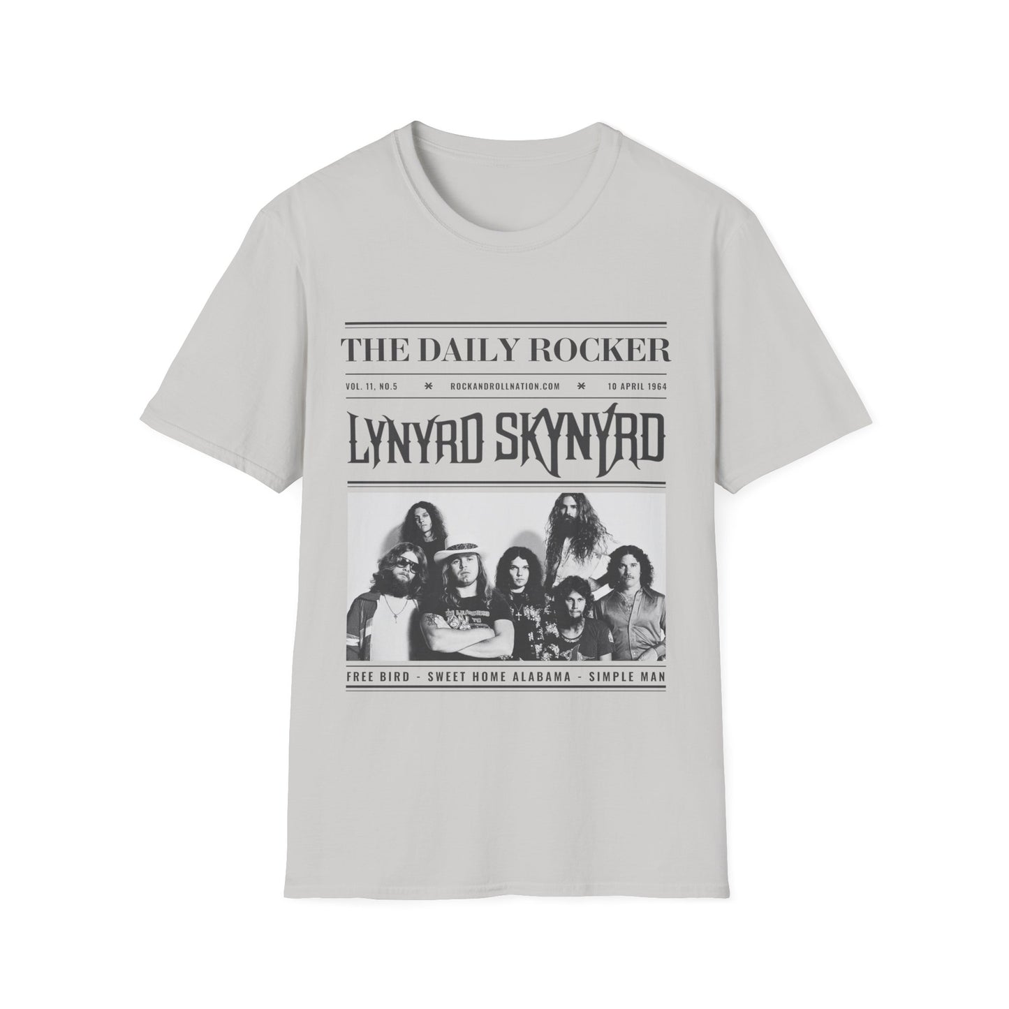 Lynyrd Skynyrd Vintage Band T-Shirt — 'The Daily Rocker' Newspaper Poster