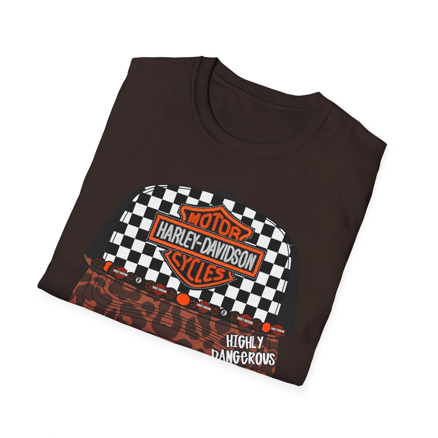 Harley-Davidson Checkered Cap Graphic T-Shirt