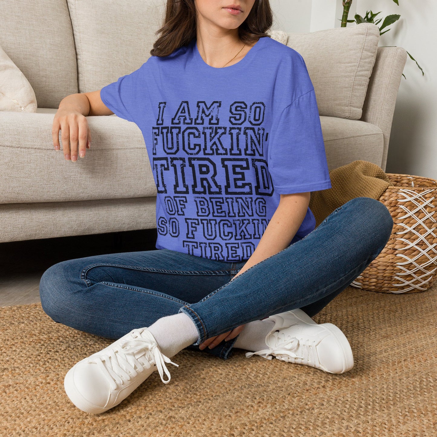 I Am So Fucking Tired Tee — Bold Graphic Statement Shirt