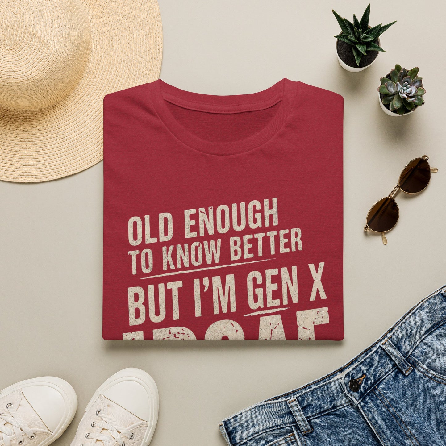 Gen X IDGAF  "Old Enough to Know Better" Tee