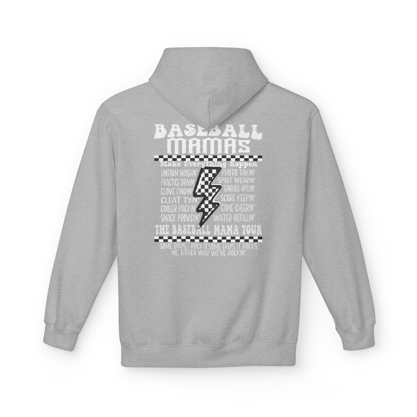 Baseball Mamas Hoodie — Vintage Tour Tee Style Hooded Sweatshirt