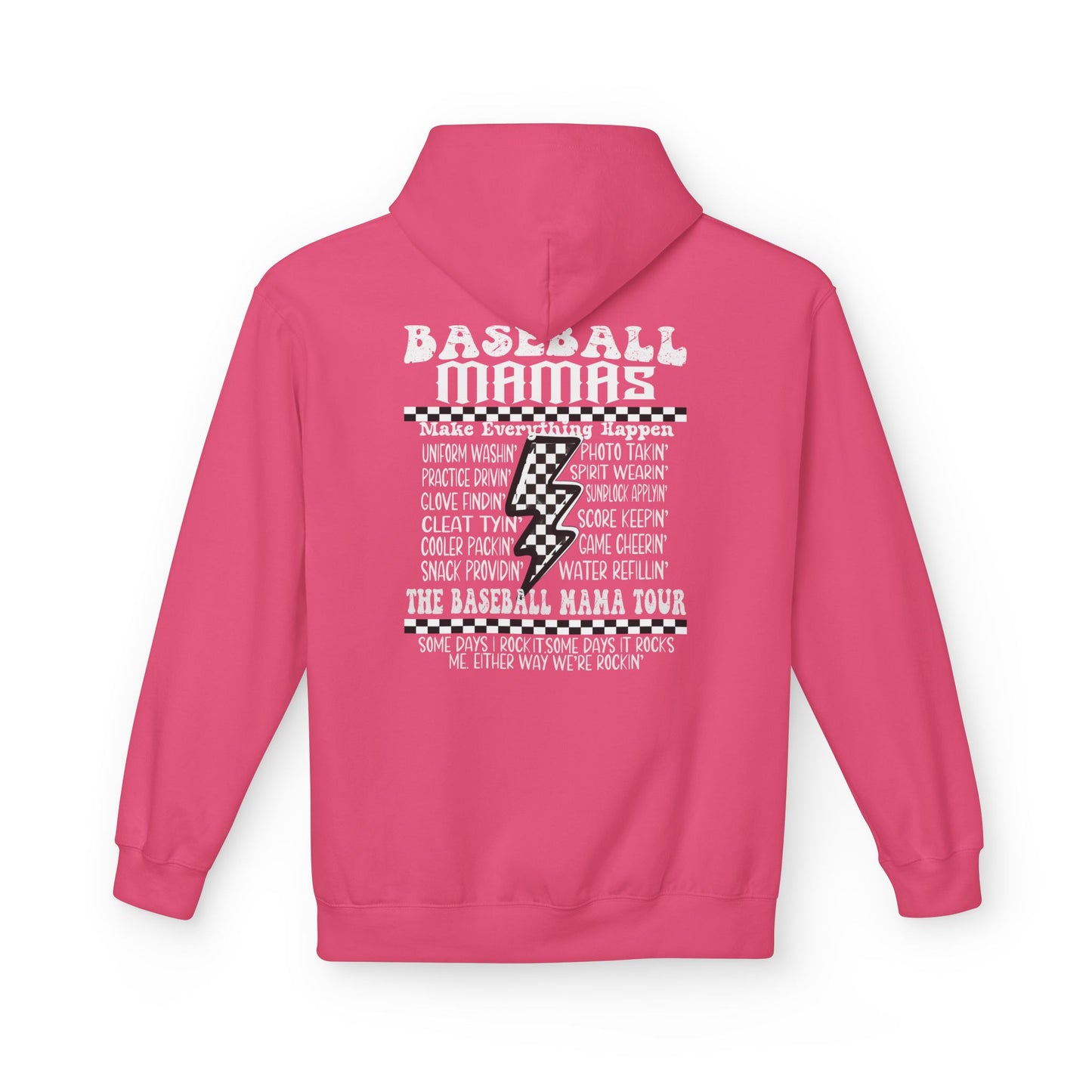 Baseball Mamas Hoodie — Vintage Tour Tee Style Hooded Sweatshirt