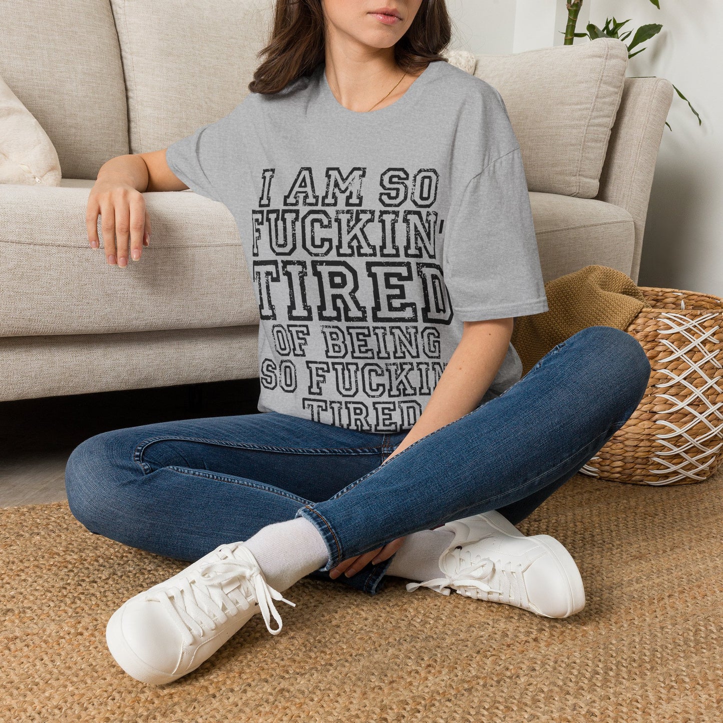 I Am So Fucking Tired Tee — Bold Graphic Statement Shirt