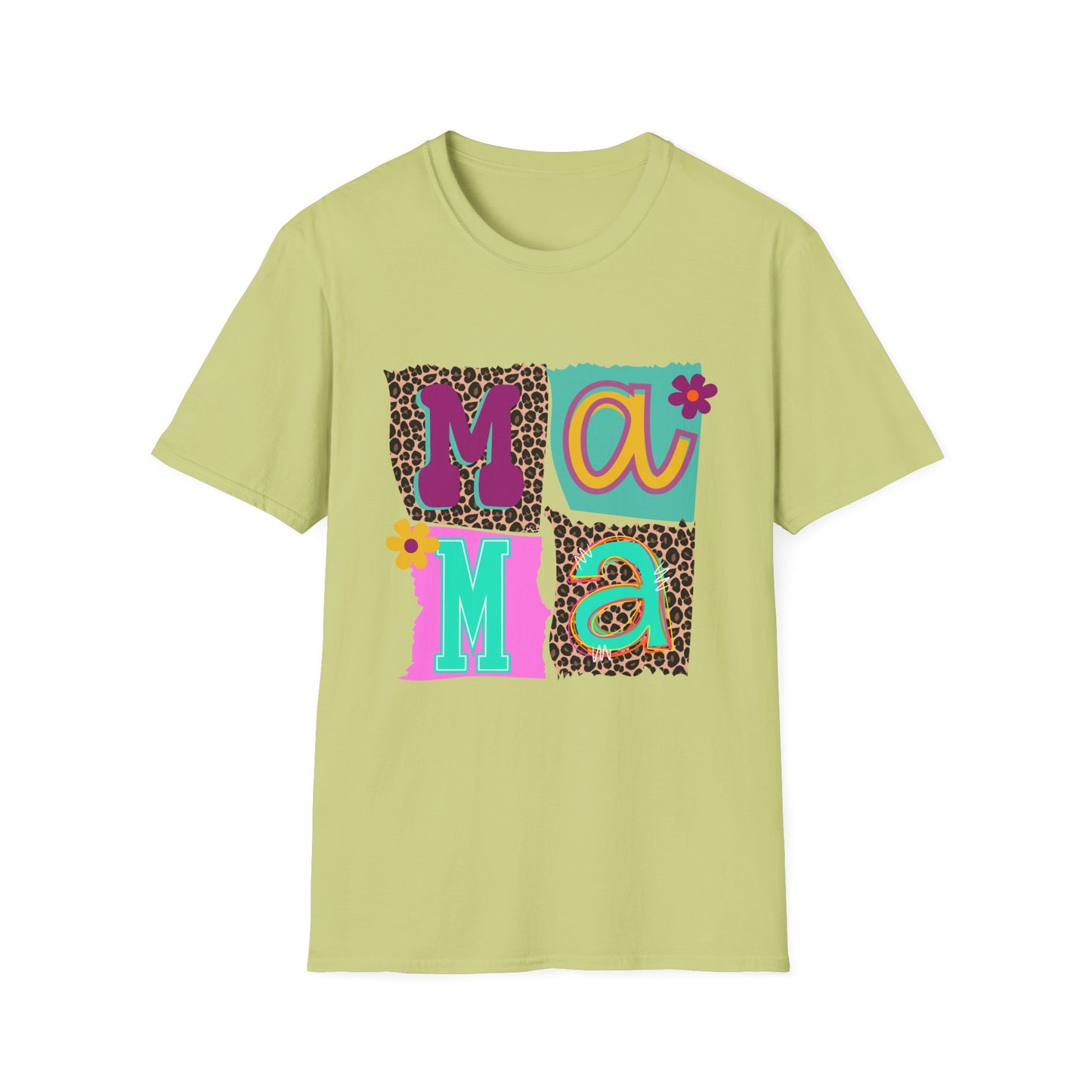 Mama Leopard Patchwork Graphic Tee