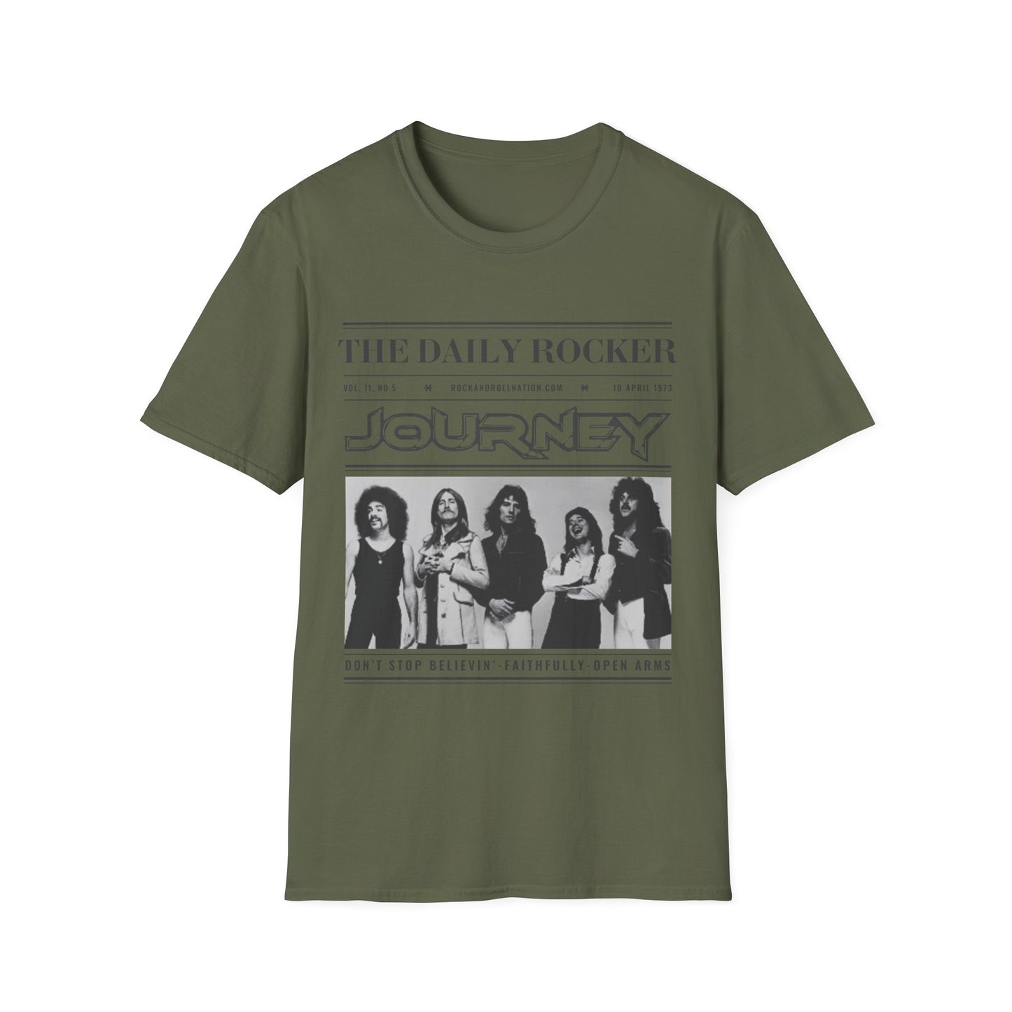 Journey Band Vintage Tour T-Shirt — The Daily Rocker Graphic Tee